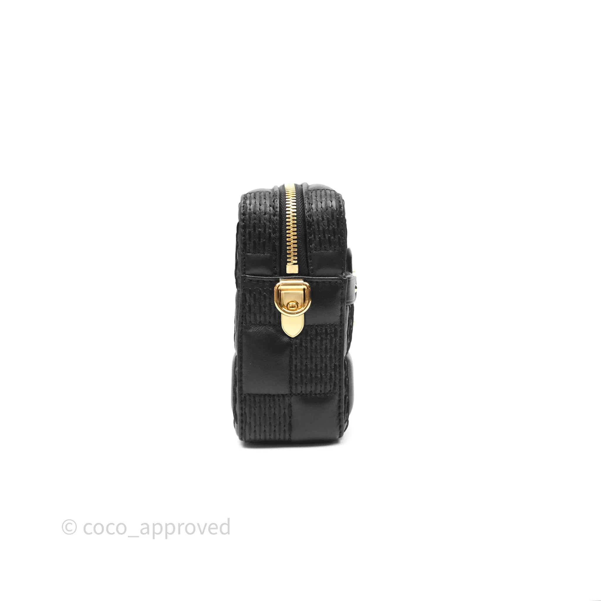 Louis Vuitton Troca PM Quilted Damier Black Lambskin