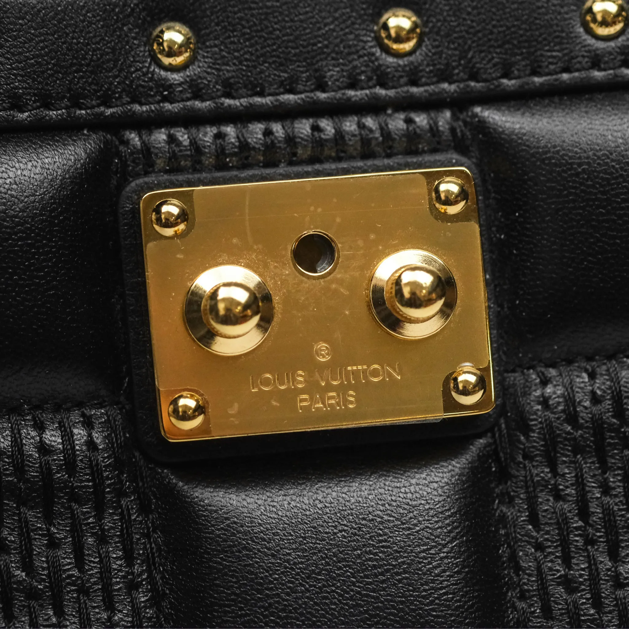 Louis Vuitton Troca PM Quilted Damier Black Lambskin