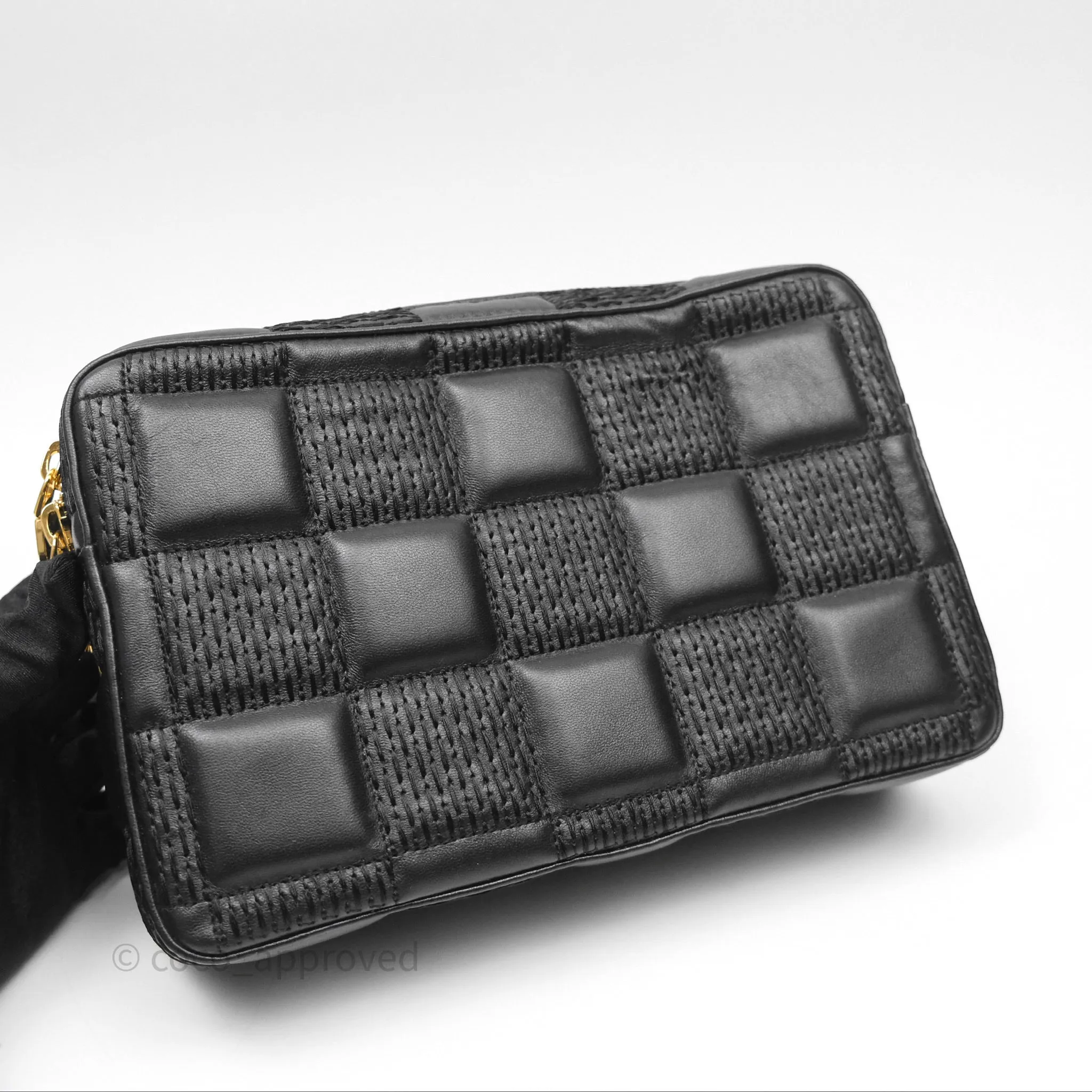 Louis Vuitton Troca PM Quilted Damier Black Lambskin