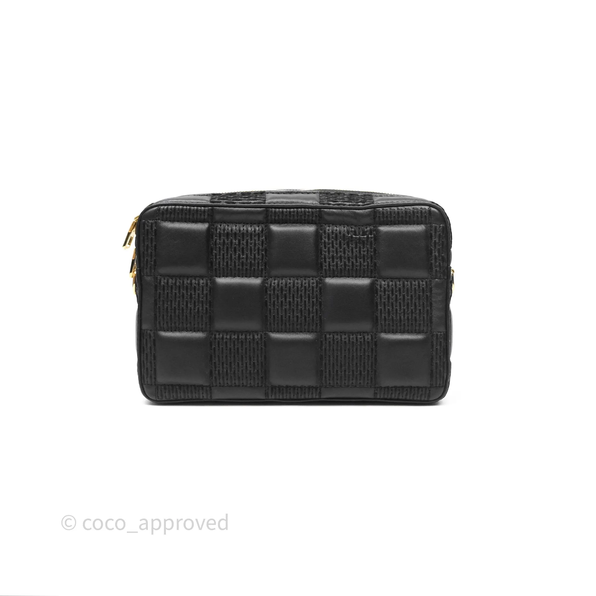Louis Vuitton Troca PM Quilted Damier Black Lambskin