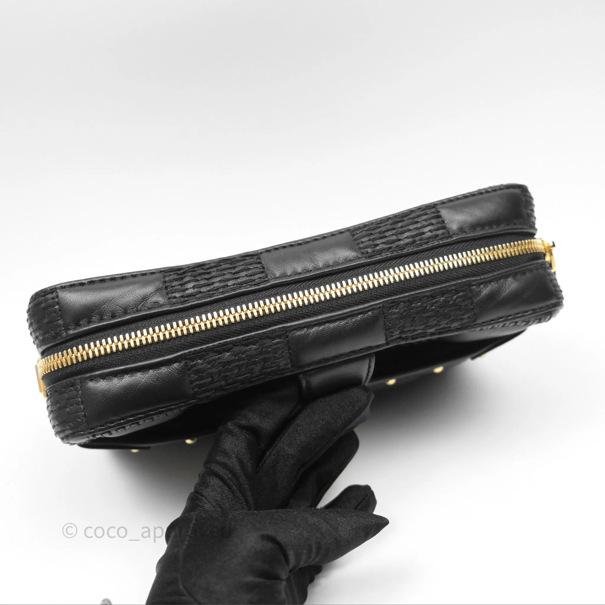 Louis Vuitton Troca PM Quilted Damier Black Lambskin