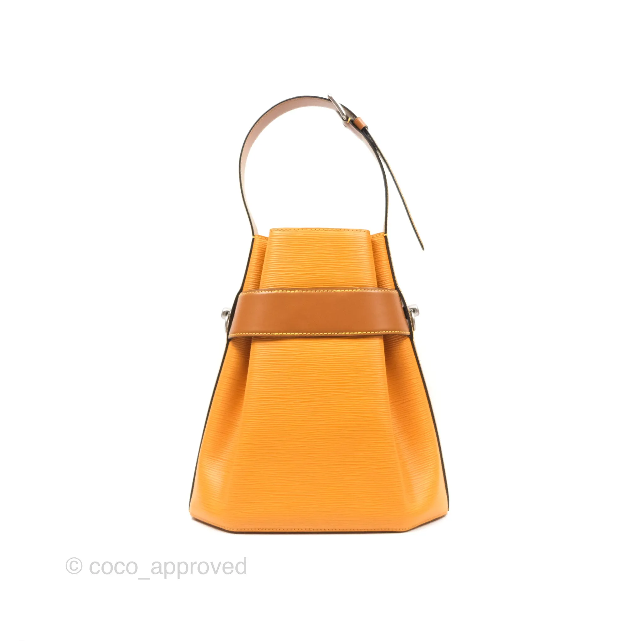 Louis Vuitton Twist Bucket Bag Gold Epi Matte Silver Hardware
