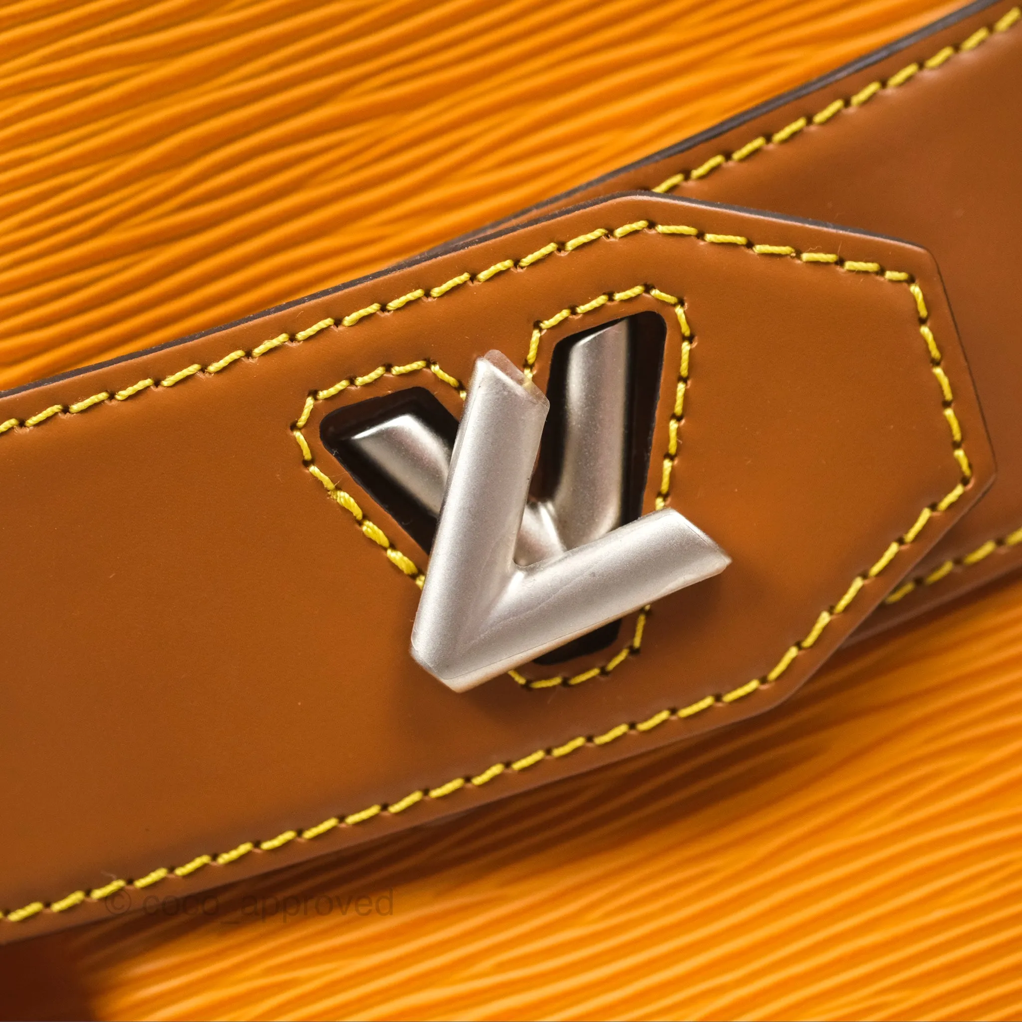 Louis Vuitton Twist Bucket Bag Gold Epi Matte Silver Hardware