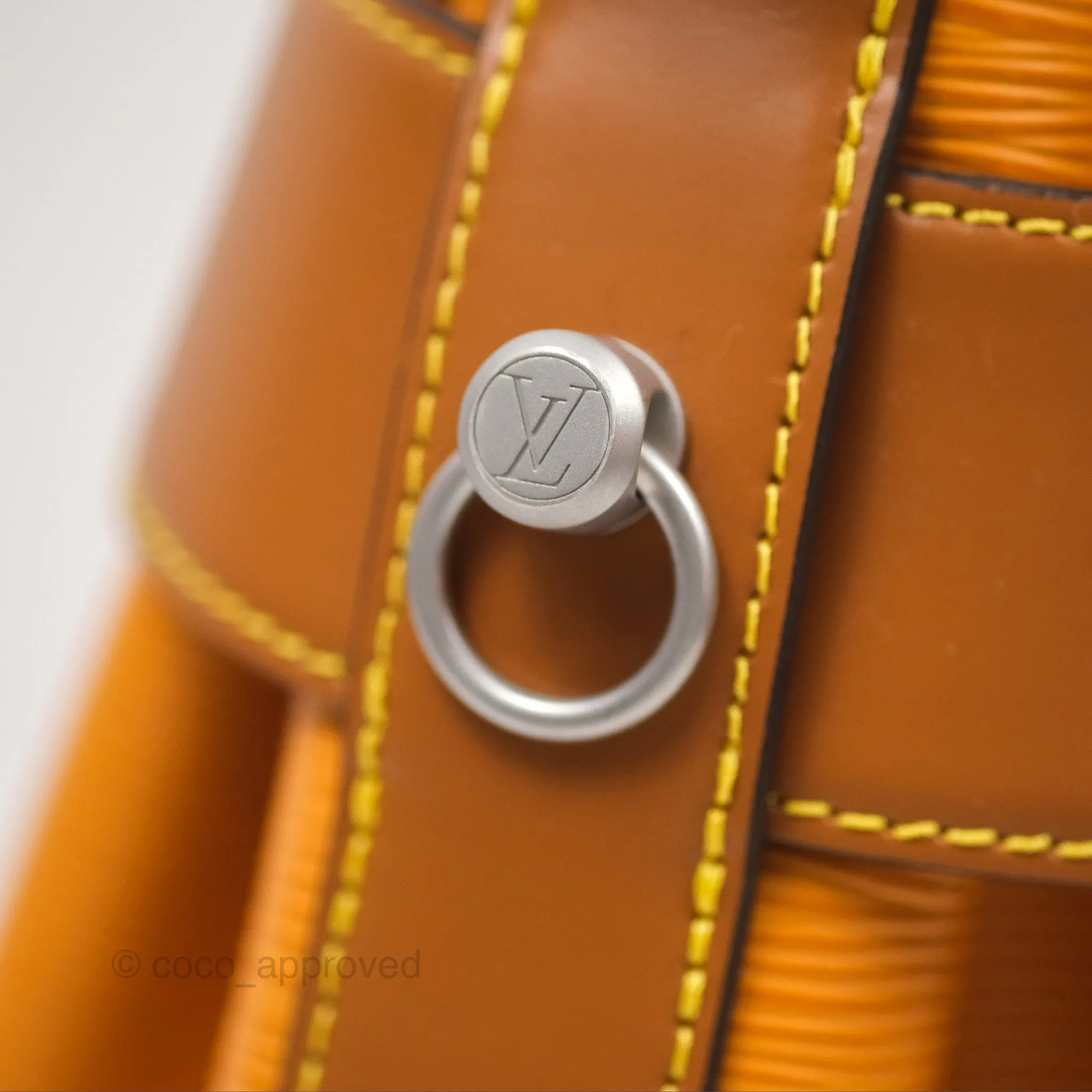 Louis Vuitton Twist Bucket Bag Gold Epi Matte Silver Hardware