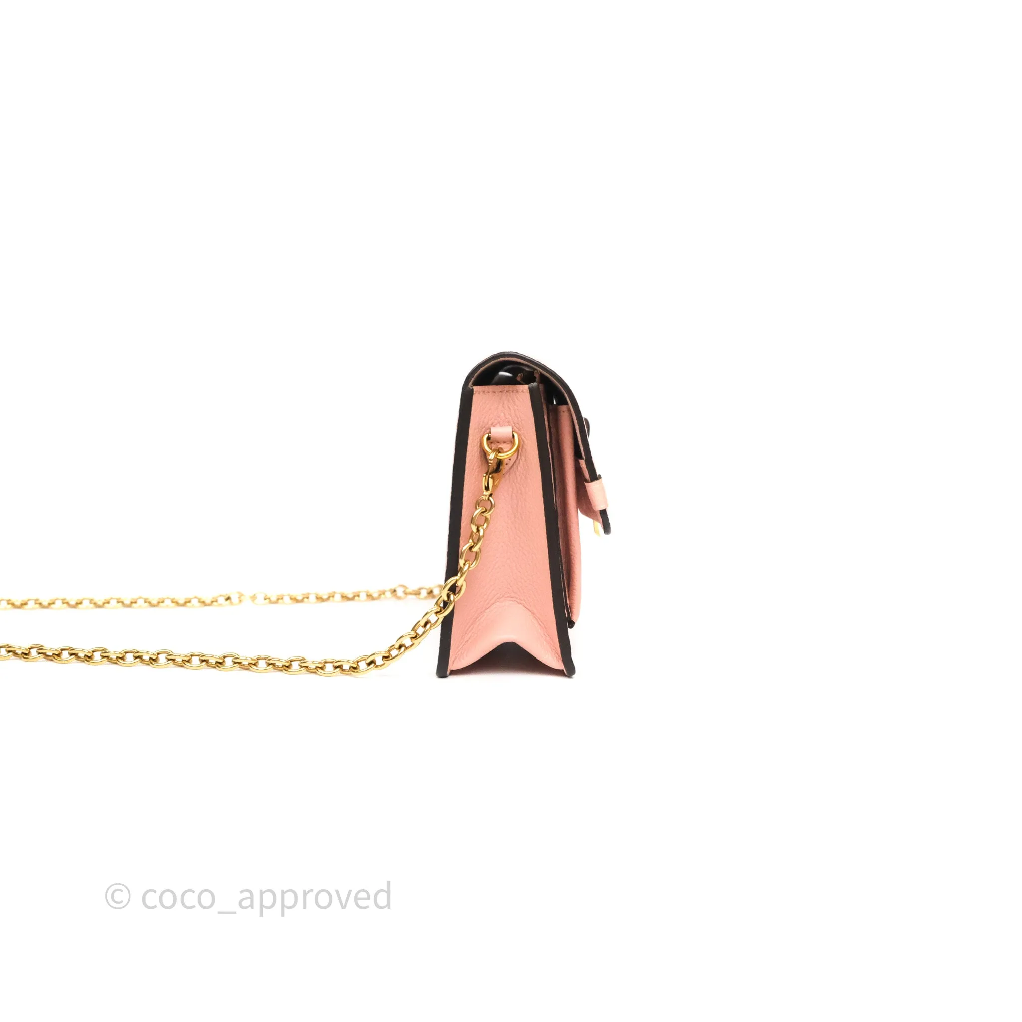 Louis Vuitton Vavin Chain Wallet Rose Poudre Empreinte Monogram