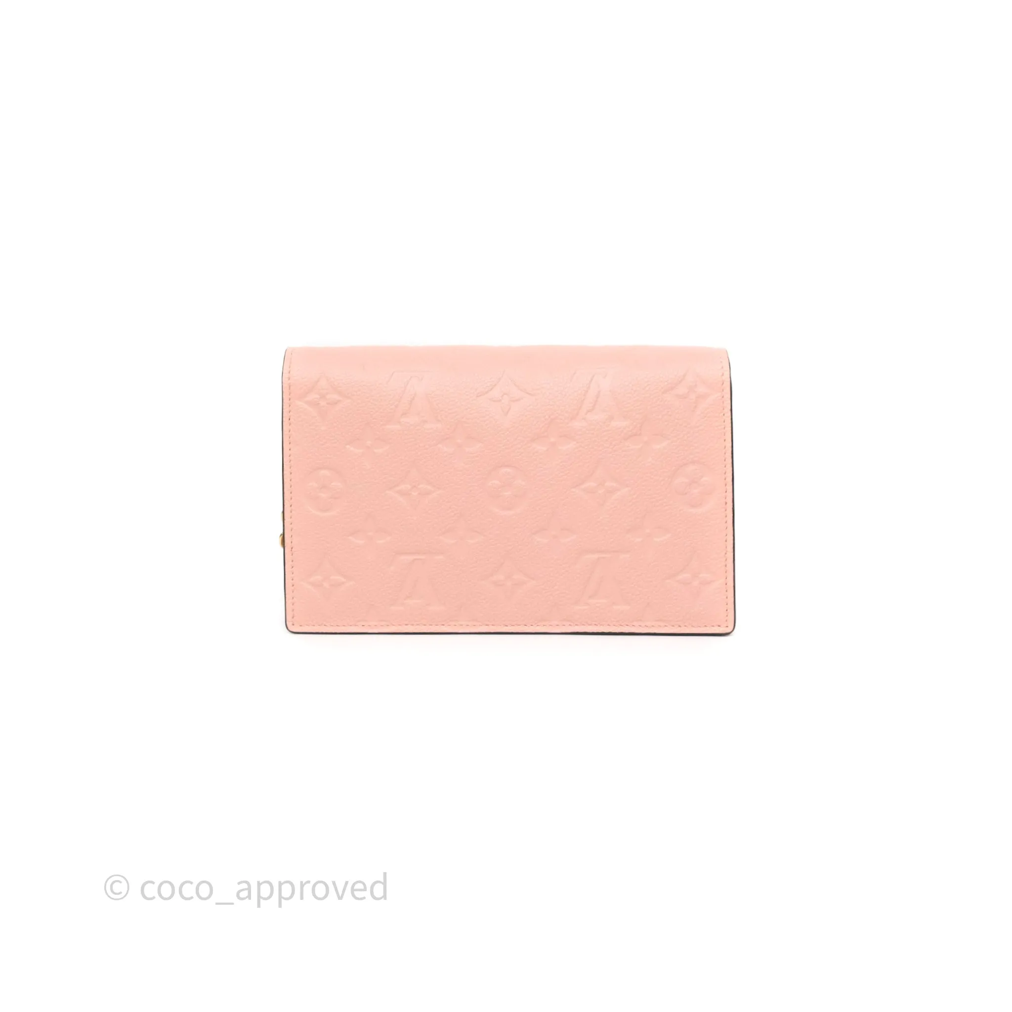 Louis Vuitton Vavin Chain Wallet Rose Poudre Empreinte Monogram