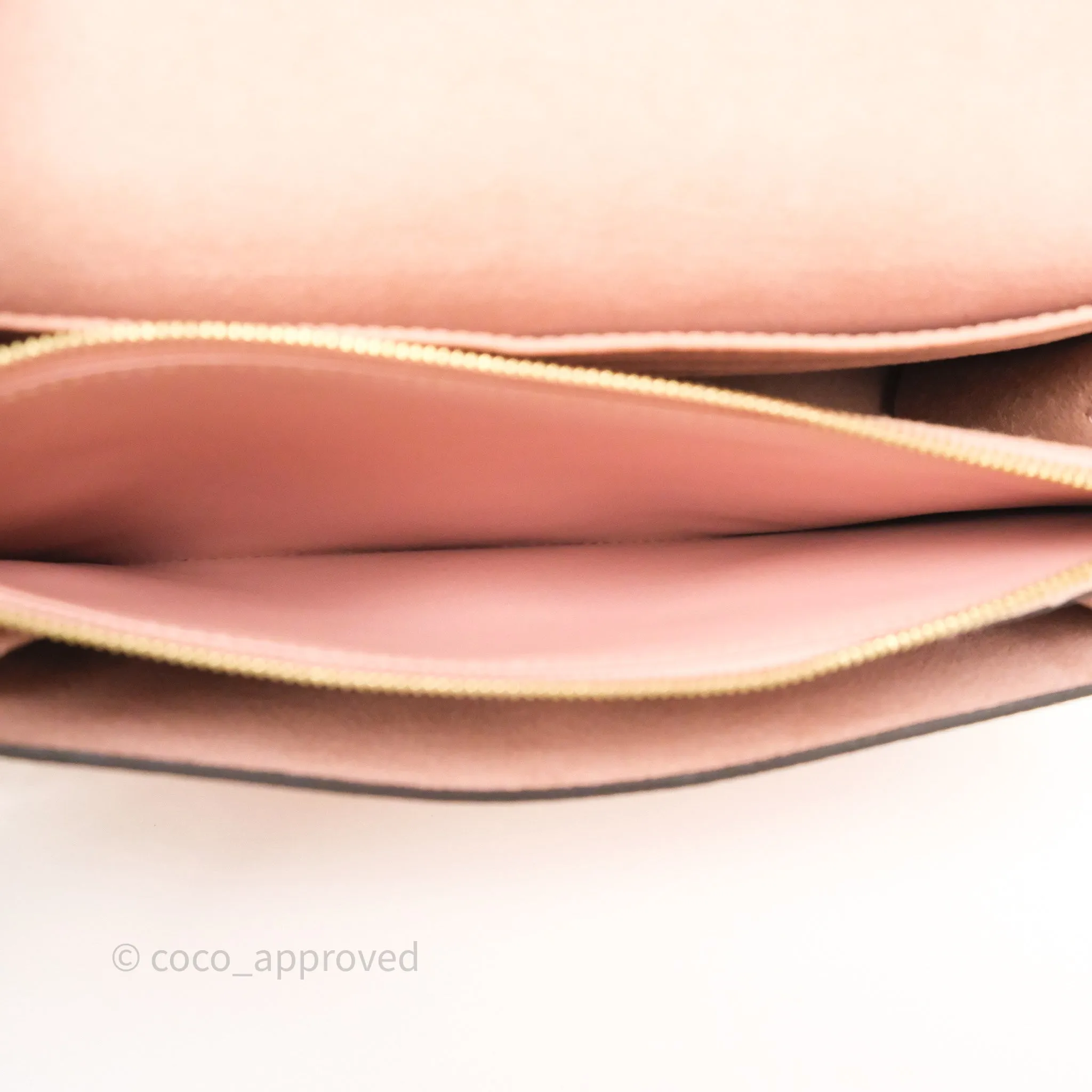 Louis Vuitton Vavin Chain Wallet Rose Poudre Empreinte Monogram