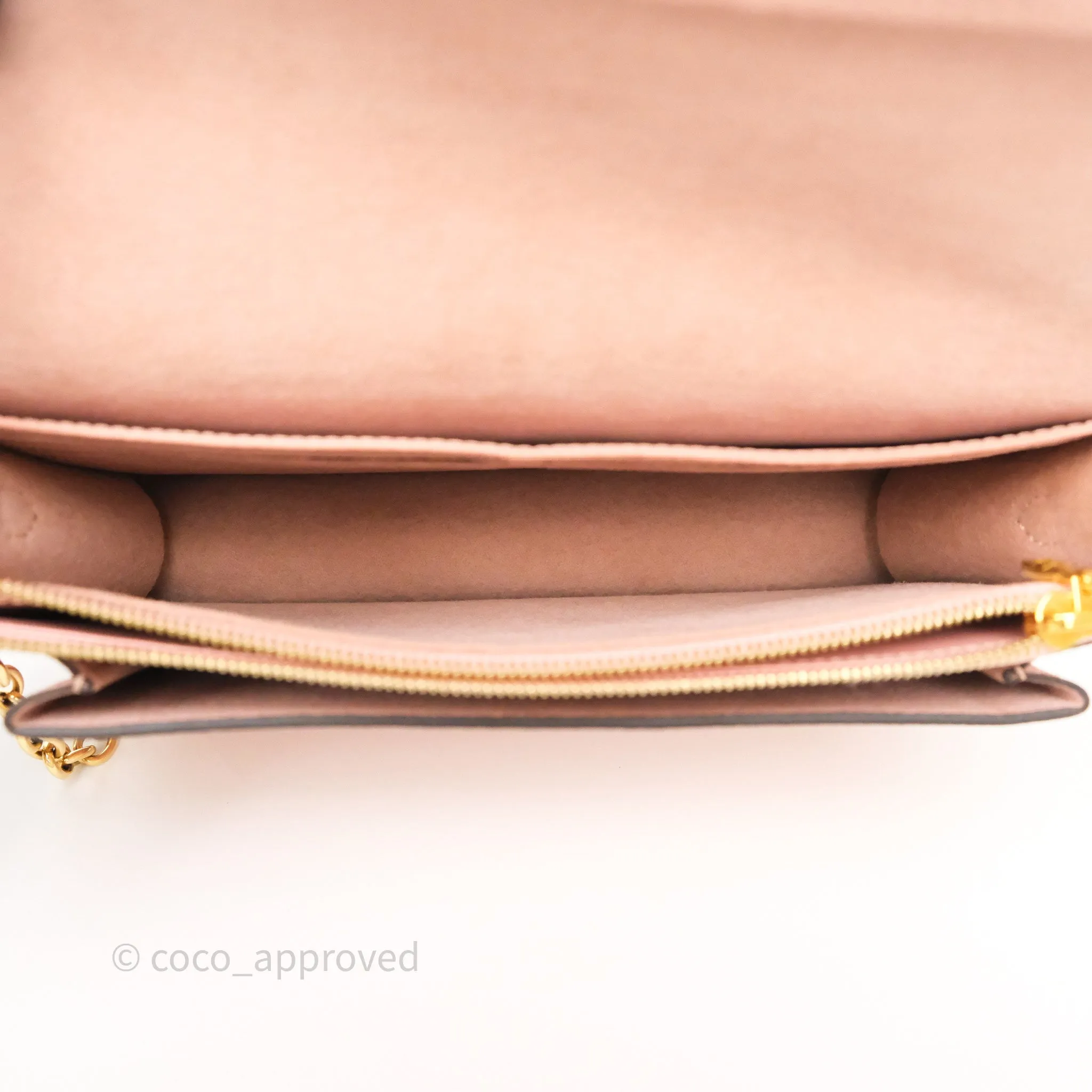 Louis Vuitton Vavin Chain Wallet Rose Poudre Empreinte Monogram