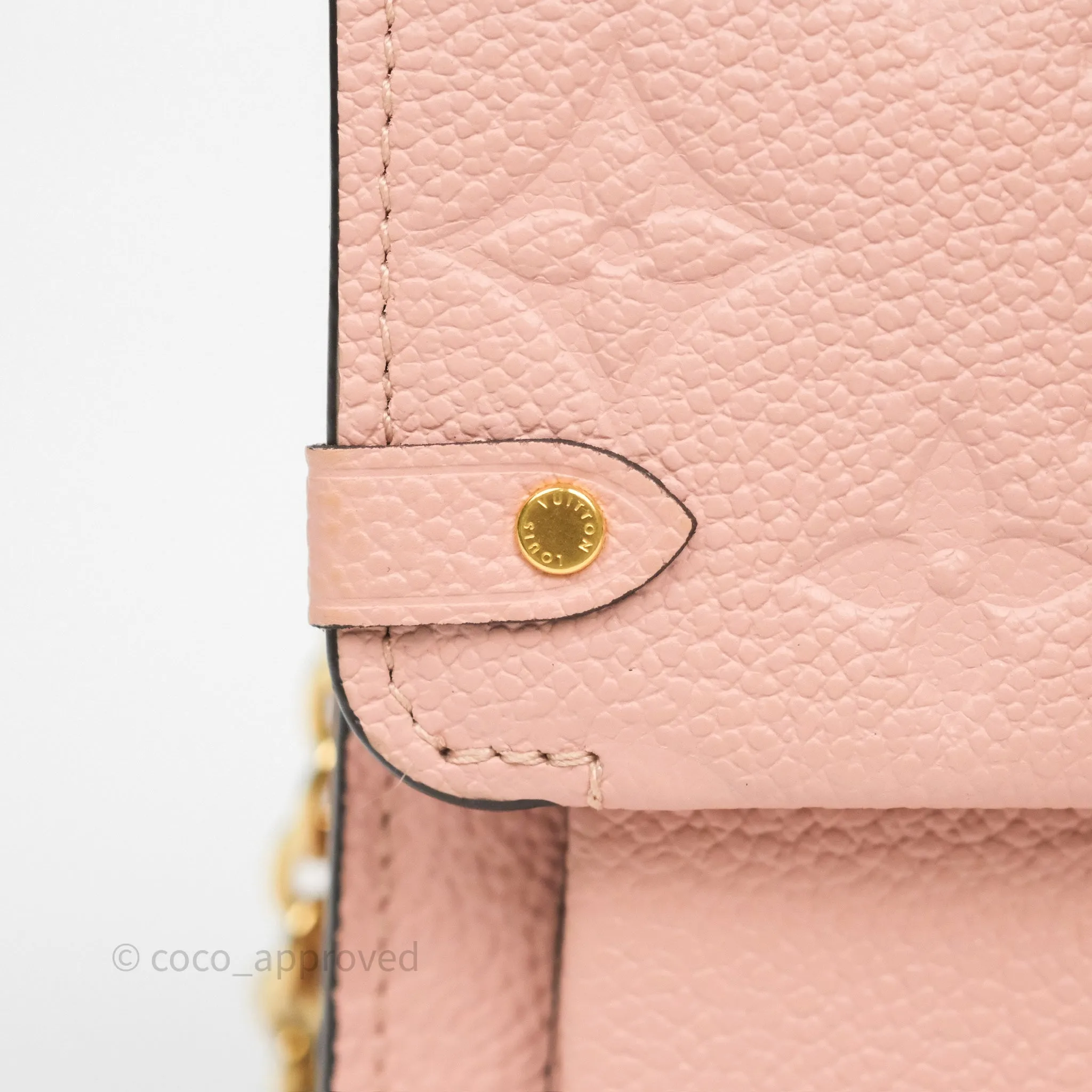 Louis Vuitton Vavin Chain Wallet Rose Poudre Empreinte Monogram