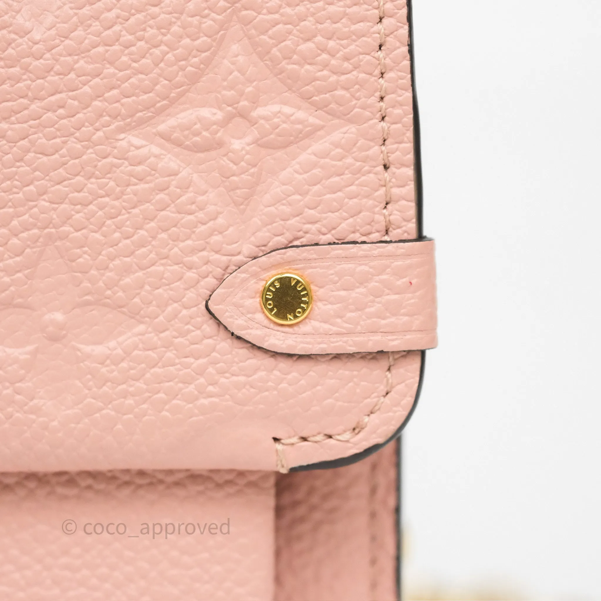 Louis Vuitton Vavin Chain Wallet Rose Poudre Empreinte Monogram