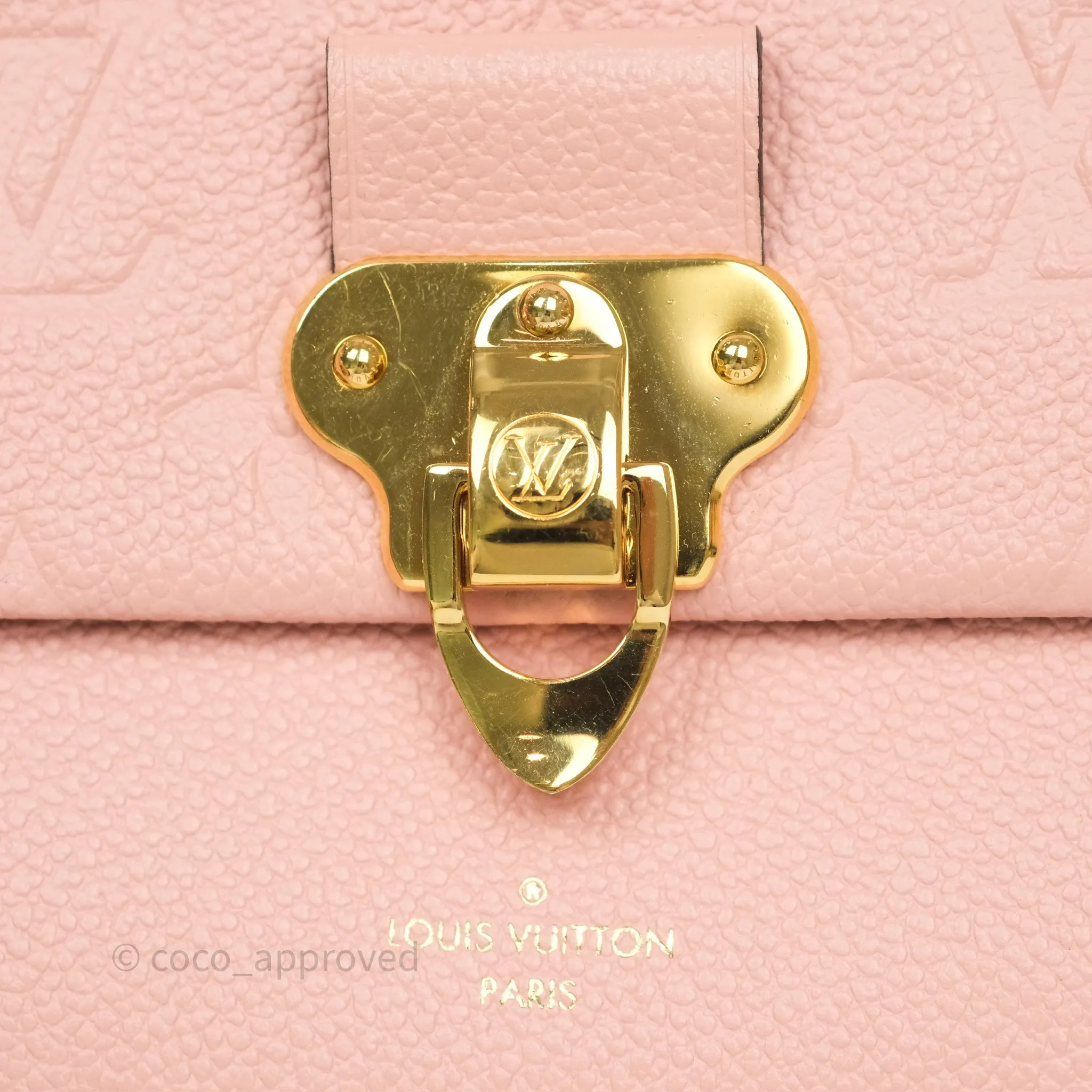 Louis Vuitton Vavin Chain Wallet Rose Poudre Empreinte Monogram
