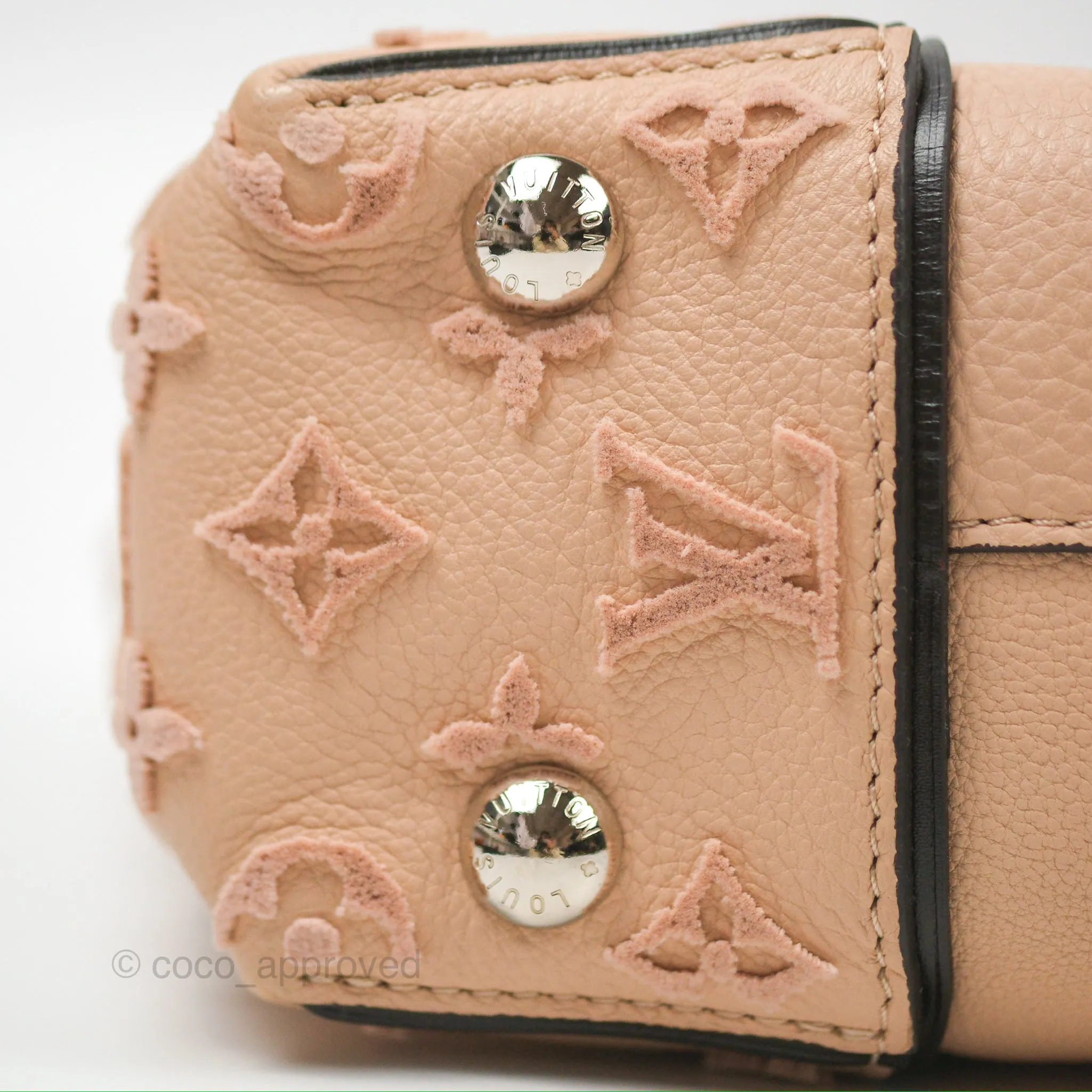 Louis Vuitton Veau Cachemire Tote W BB Petale Grained Calfskin