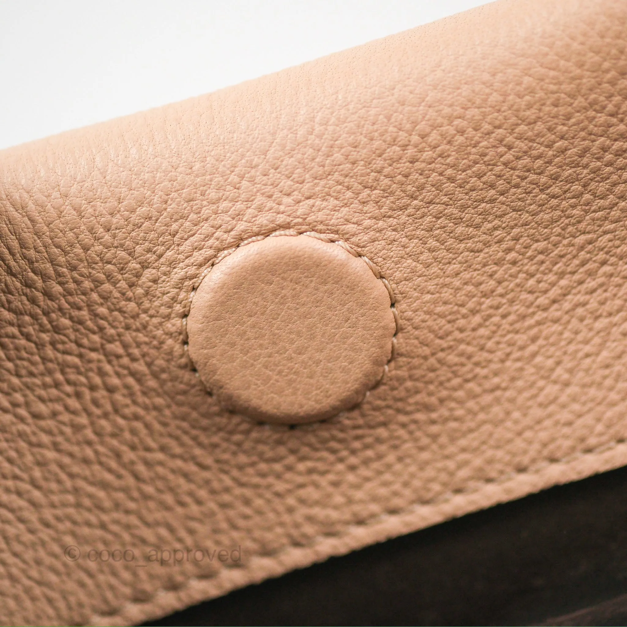 Louis Vuitton Veau Cachemire Tote W BB Petale Grained Calfskin