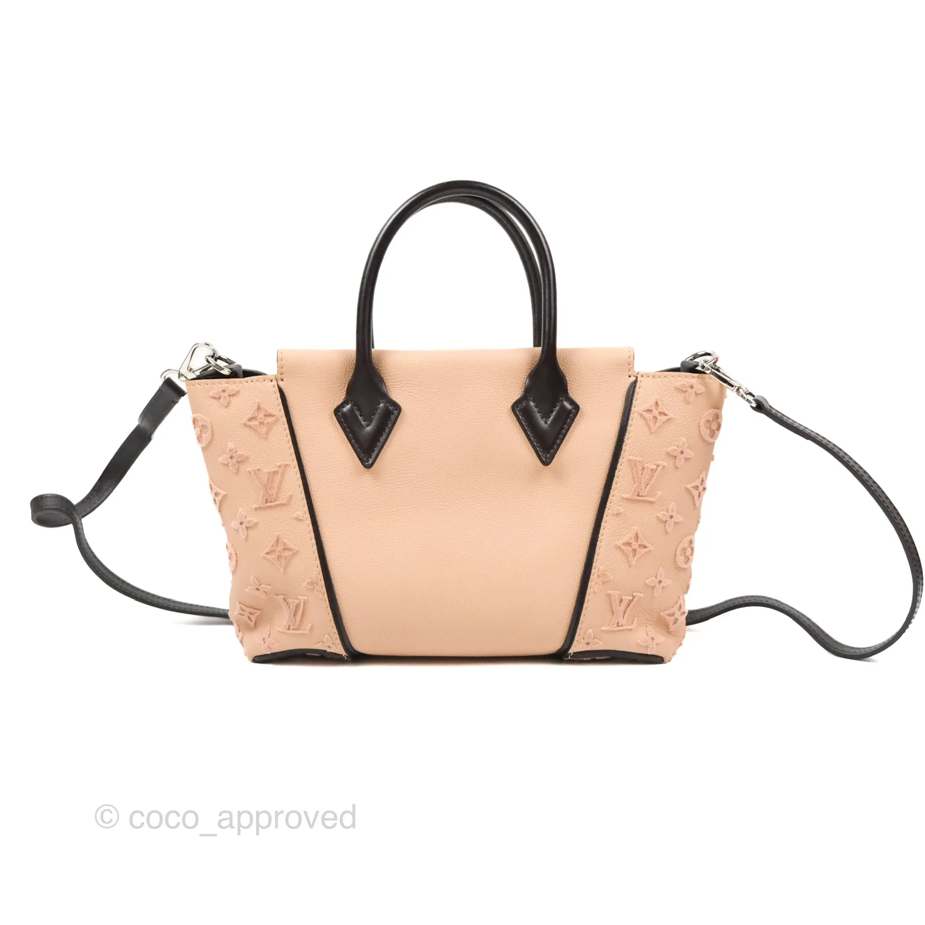 Louis Vuitton Veau Cachemire Tote W BB Petale Grained Calfskin