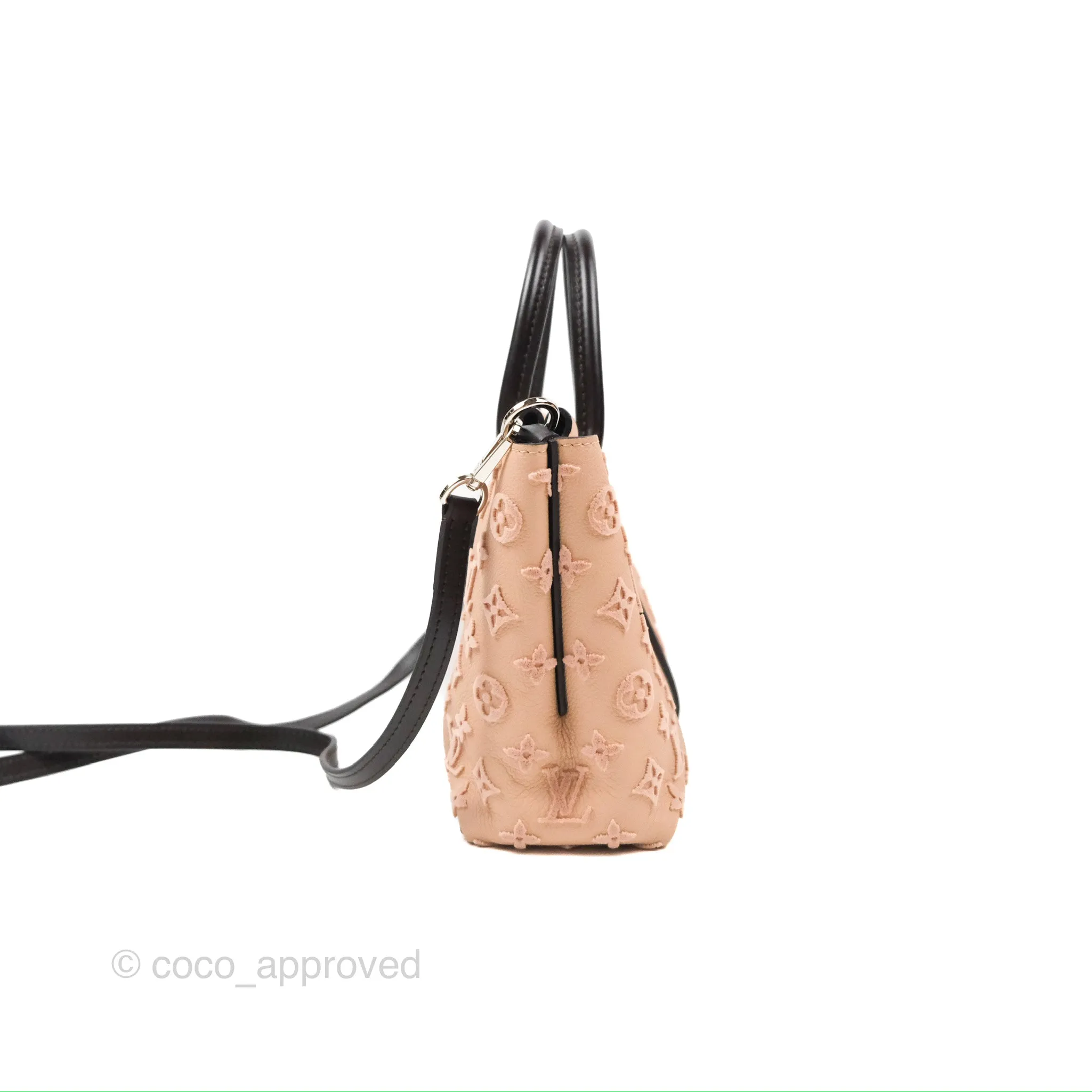 Louis Vuitton Veau Cachemire Tote W BB Petale Grained Calfskin