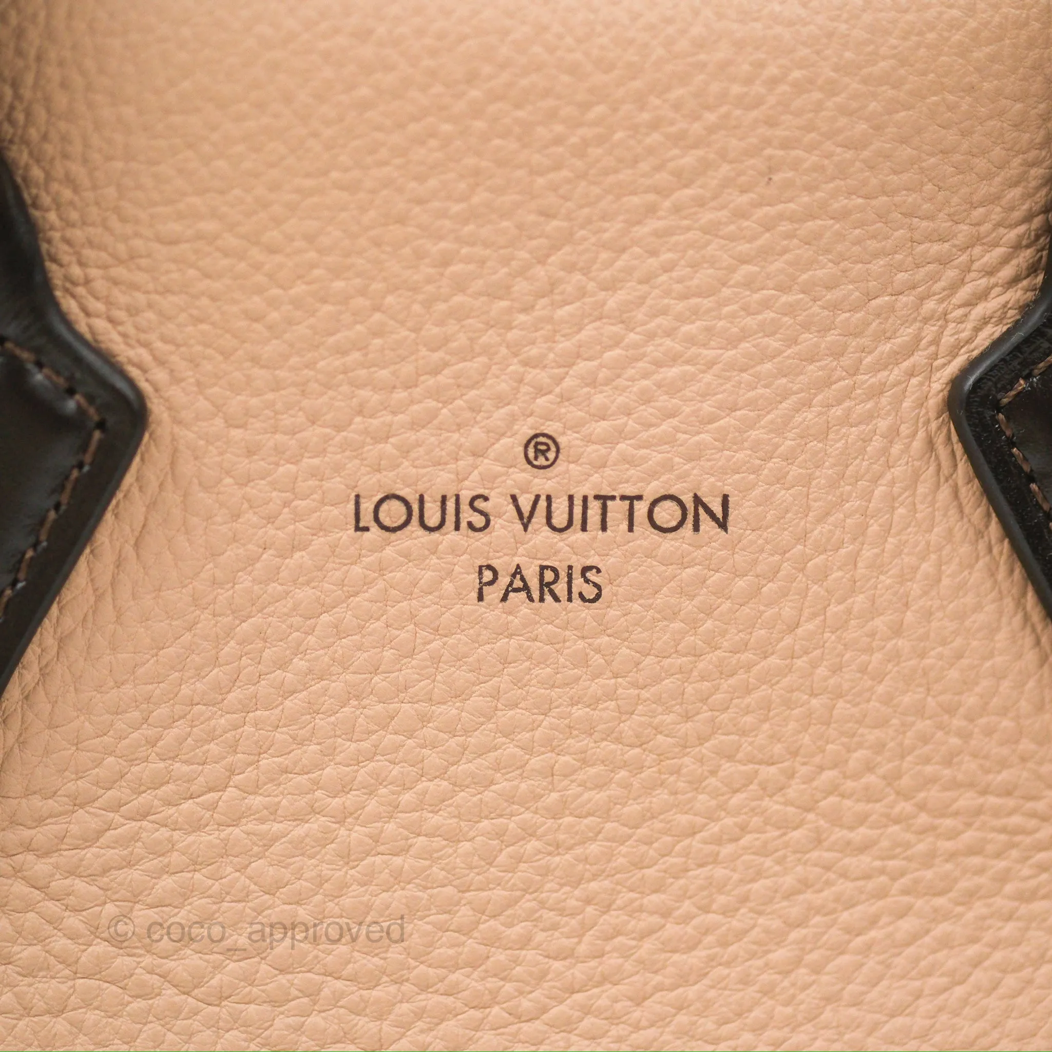 Louis Vuitton Veau Cachemire Tote W BB Petale Grained Calfskin