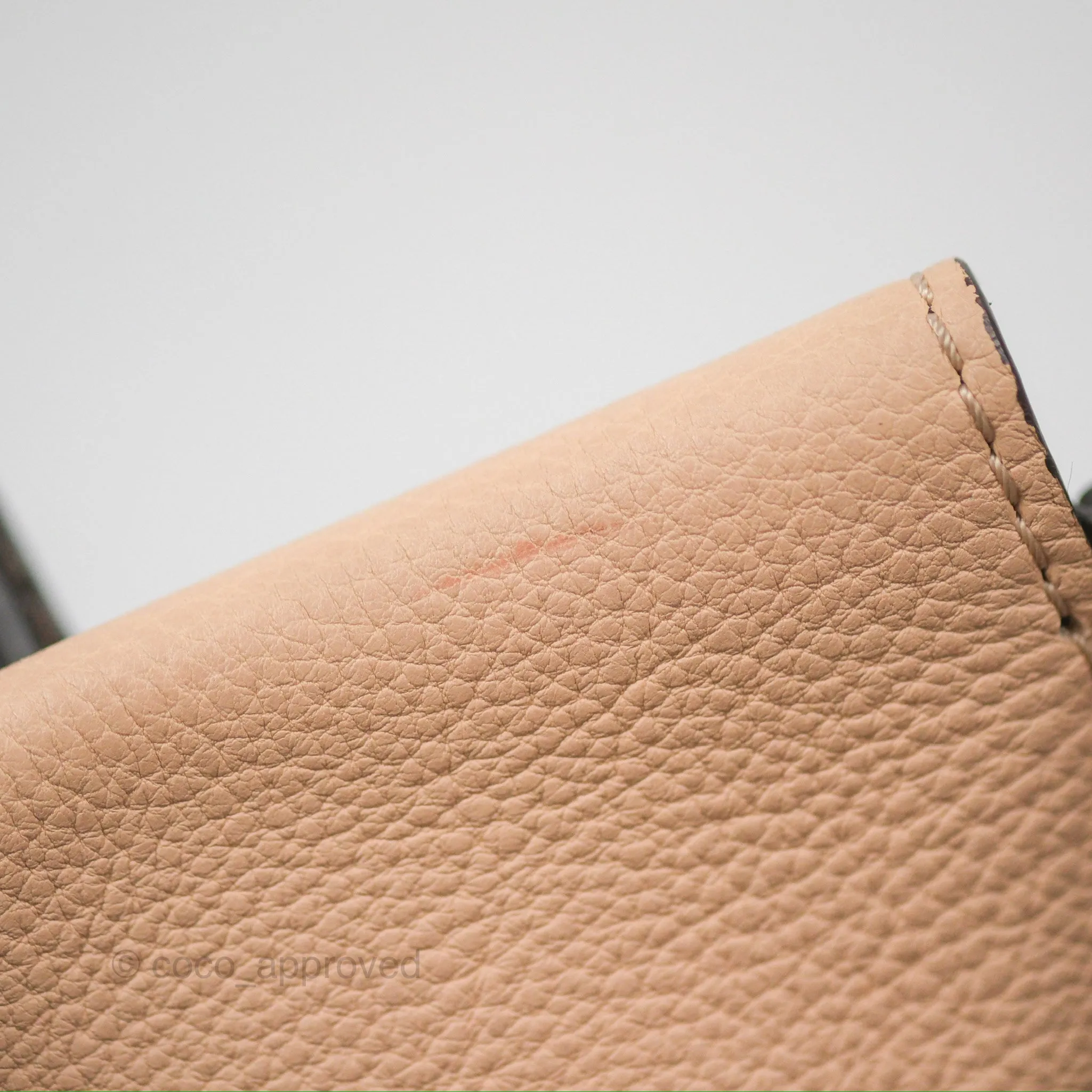 Louis Vuitton Veau Cachemire Tote W BB Petale Grained Calfskin