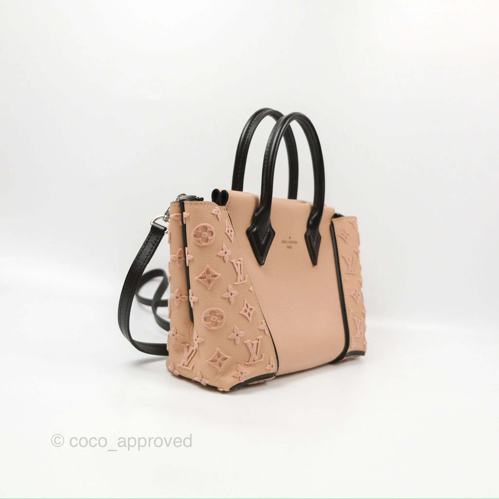Louis Vuitton Veau Cachemire Tote W BB Petale Grained Calfskin