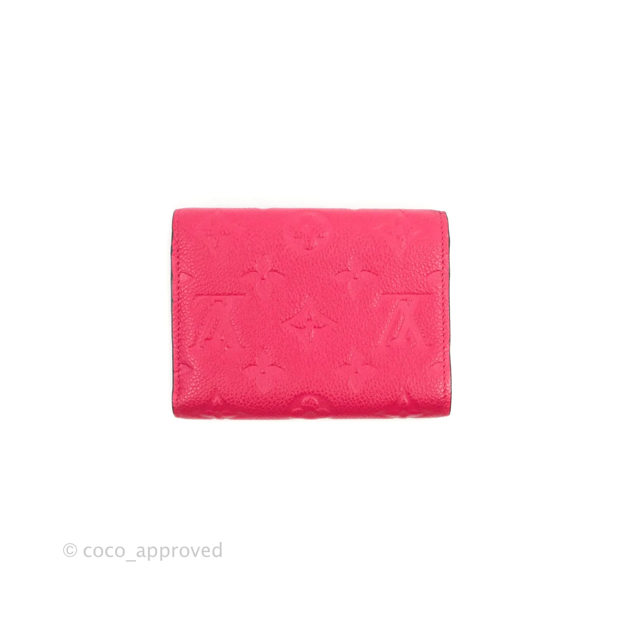 Louis Vuitton Victorine Empreinte Monogram Wallet Dark Pink