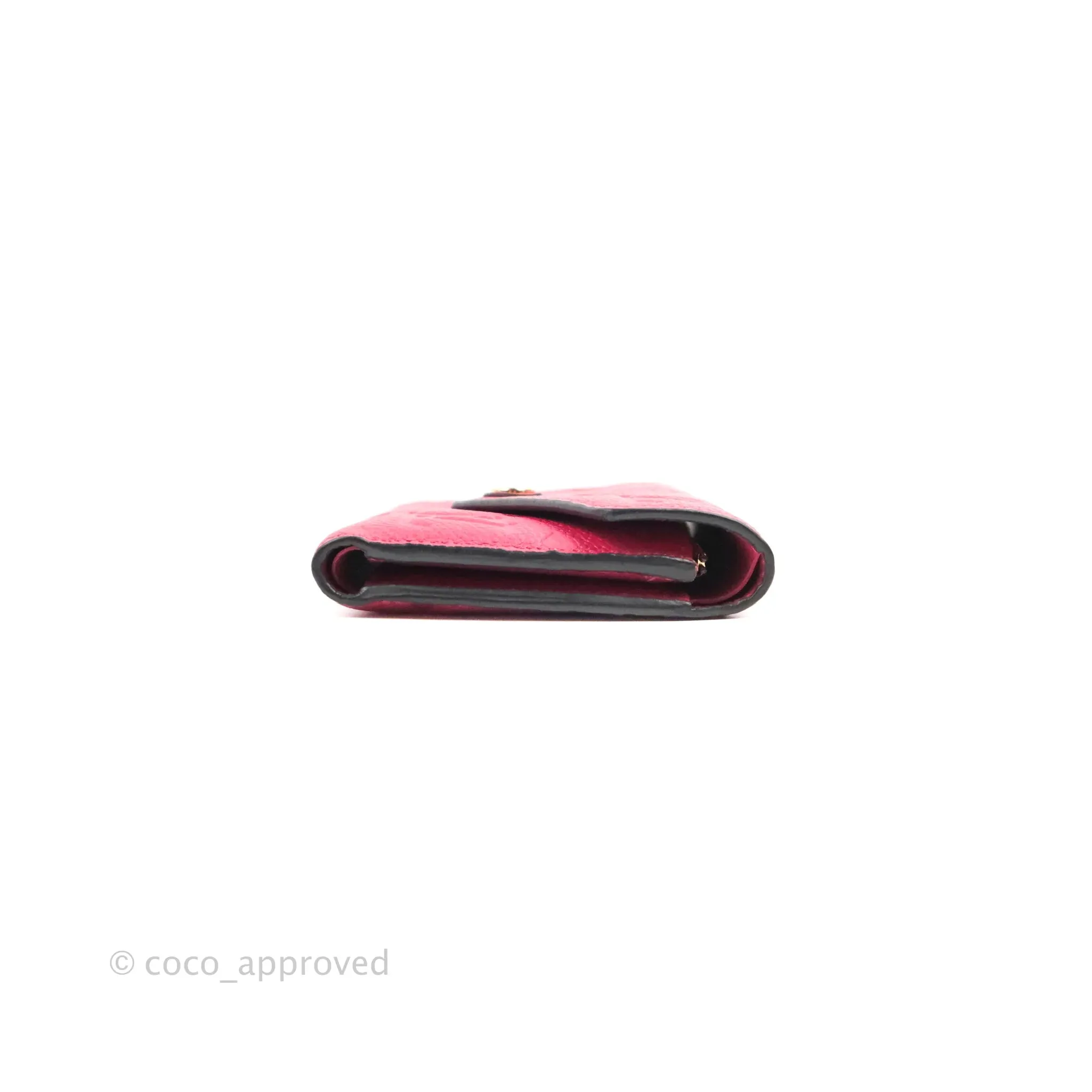 Louis Vuitton Victorine Empreinte Monogram Wallet Dark Pink