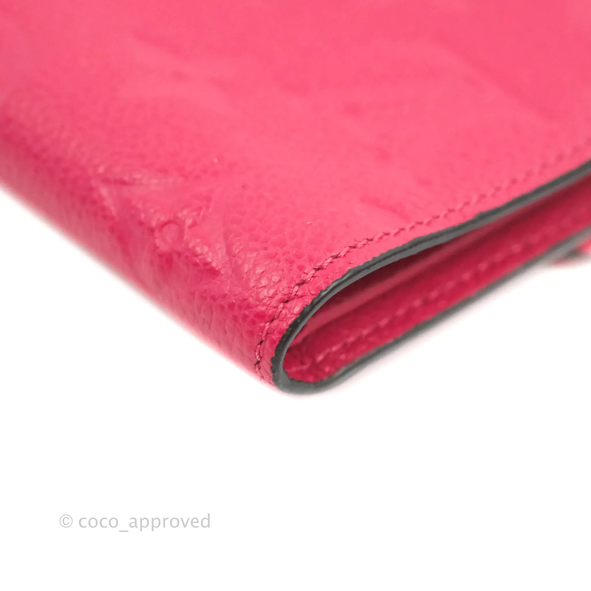Louis Vuitton Victorine Empreinte Monogram Wallet Dark Pink