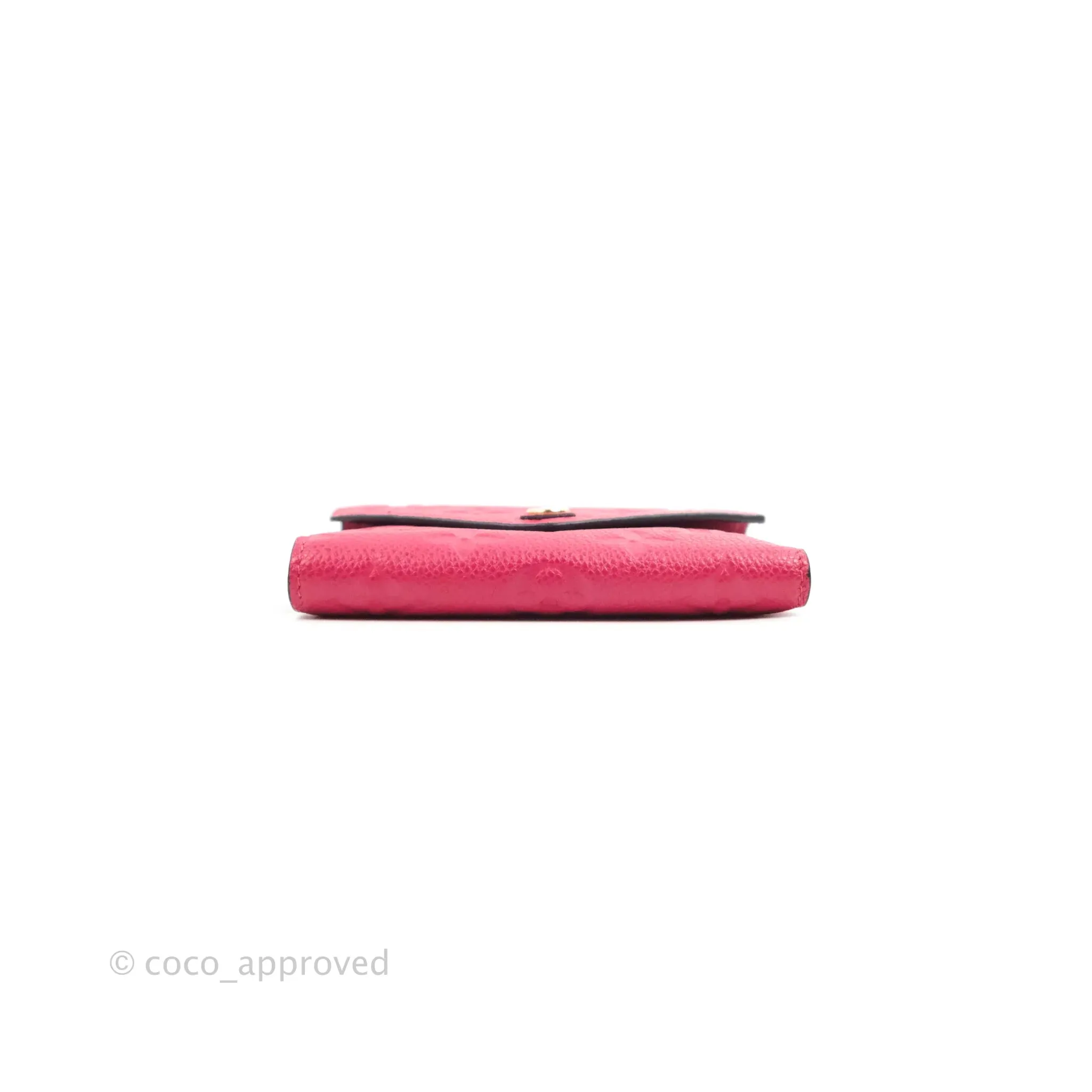 Louis Vuitton Victorine Empreinte Monogram Wallet Dark Pink