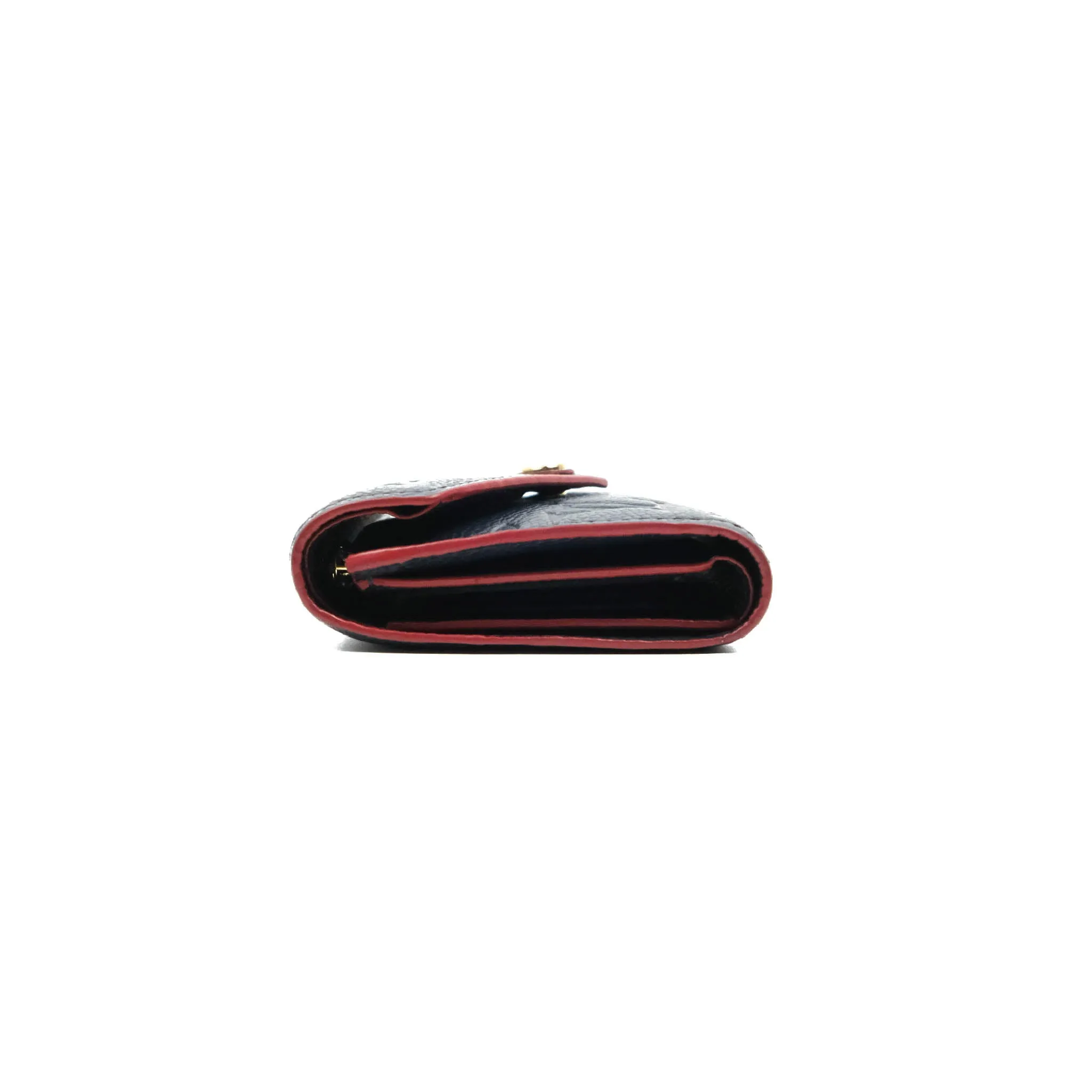 Louis Vuitton Victorine Wallet Marine Rouge Monogram Empreinte