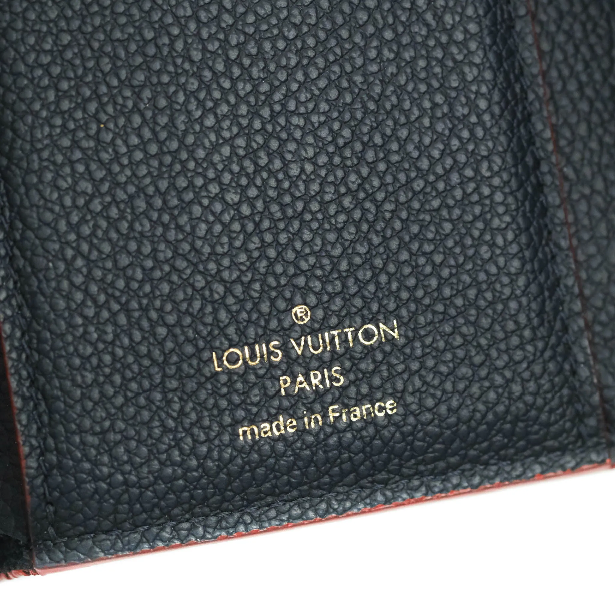 Louis Vuitton Victorine Wallet Marine Rouge Monogram Empreinte