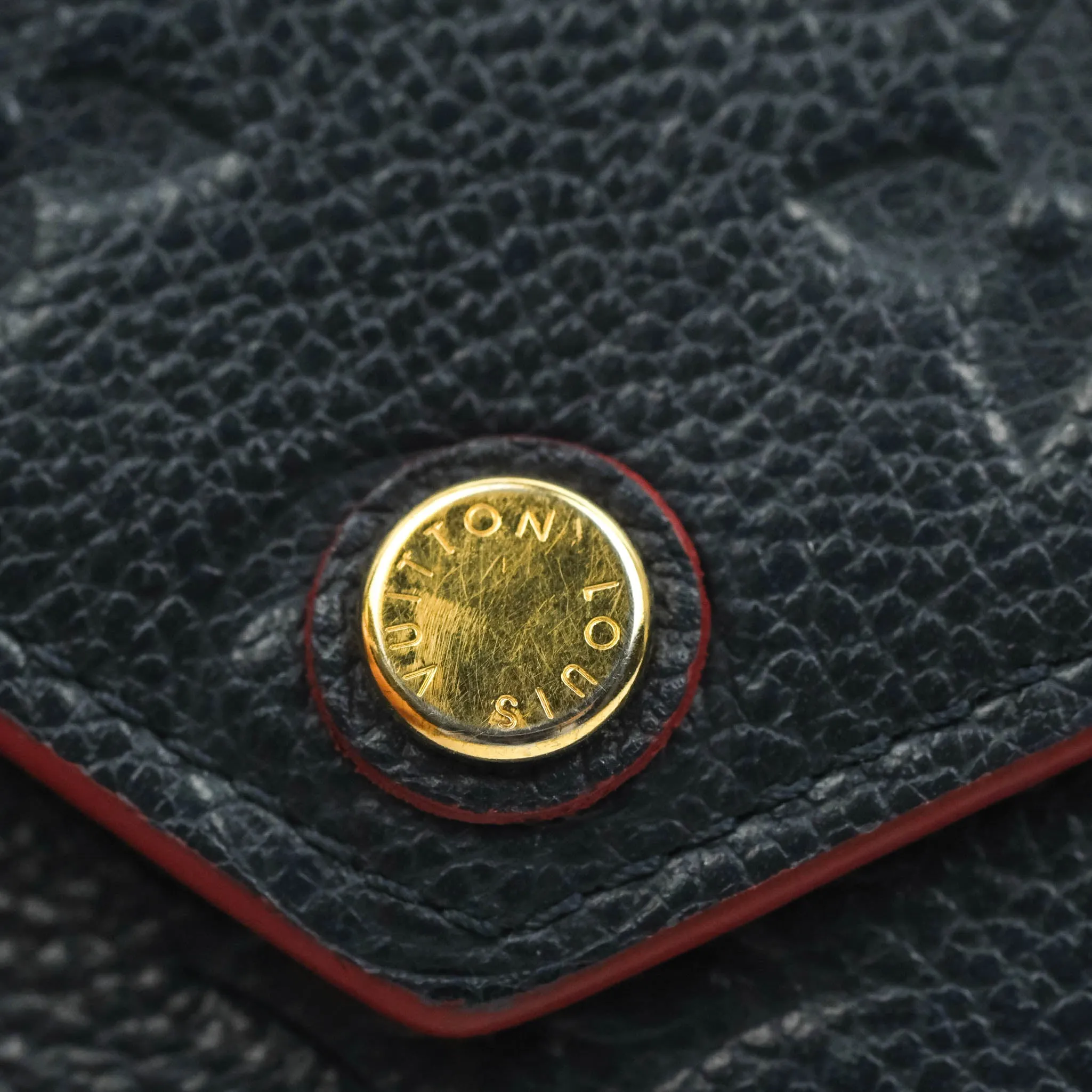 Louis Vuitton Victorine Wallet Marine Rouge Monogram Empreinte