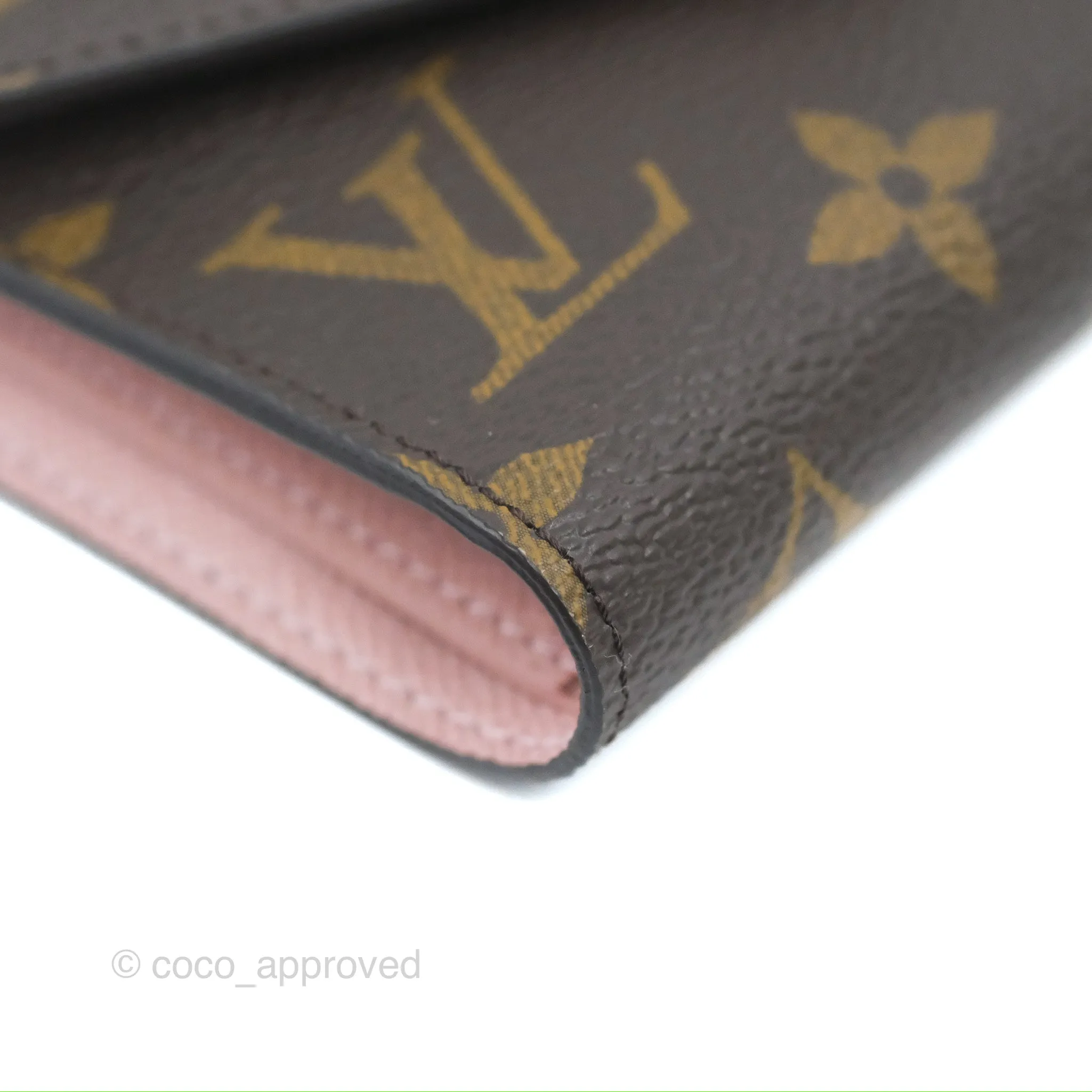 Louis Vuitton Victorine Wallet Monogram Canvas Rose Ballerine