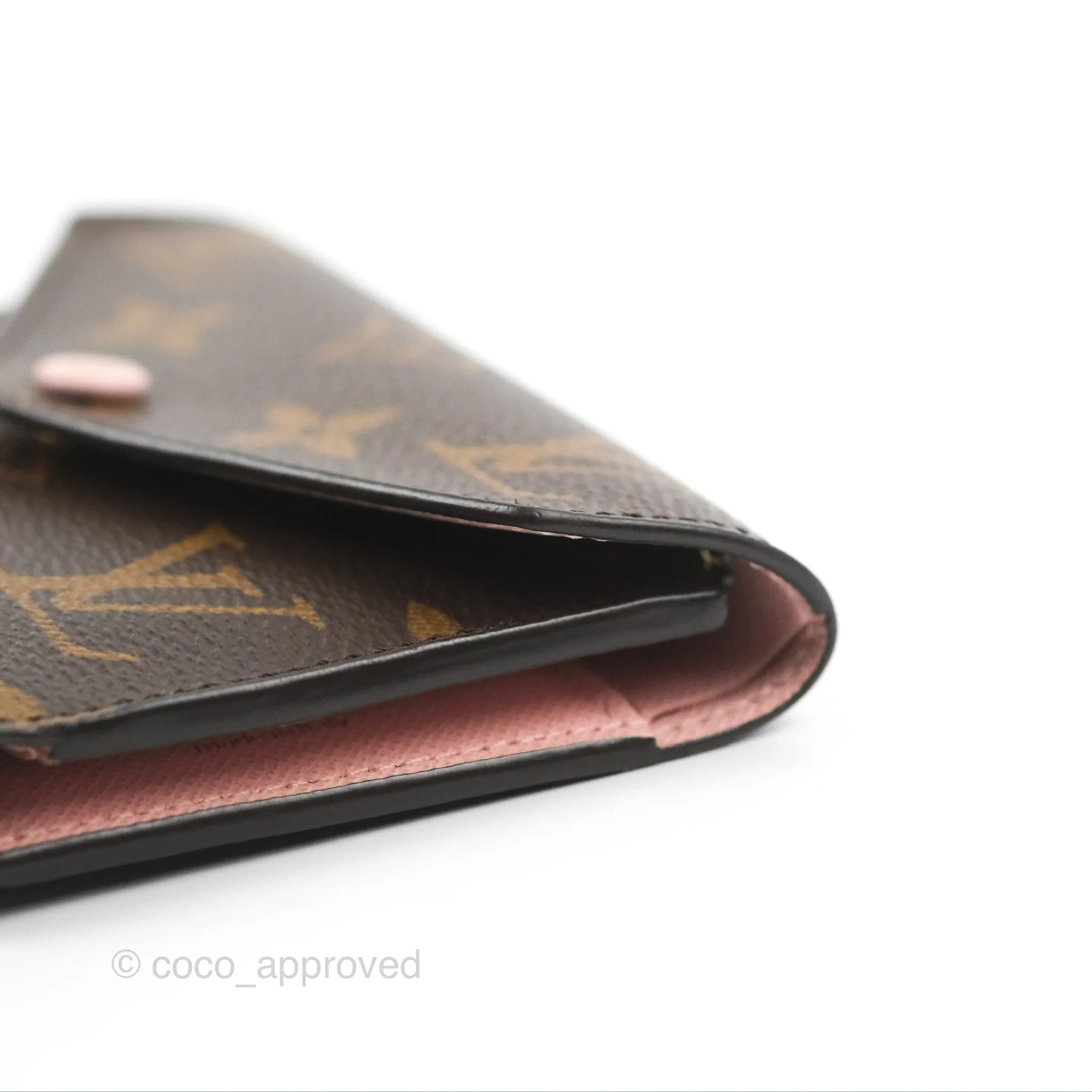Louis Vuitton Victorine Wallet Monogram Canvas Rose Ballerine