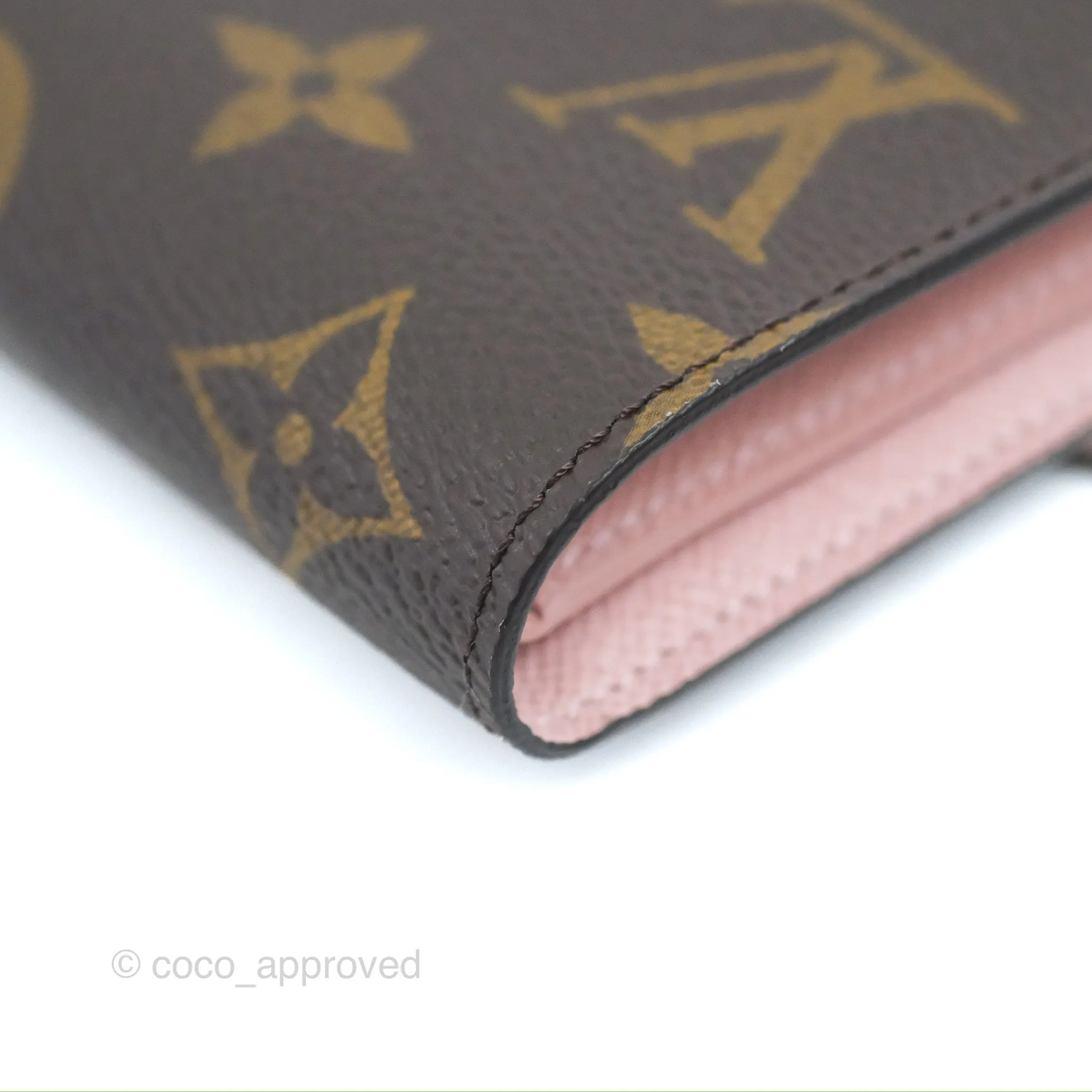 Louis Vuitton Victorine Wallet Monogram Canvas Rose Ballerine