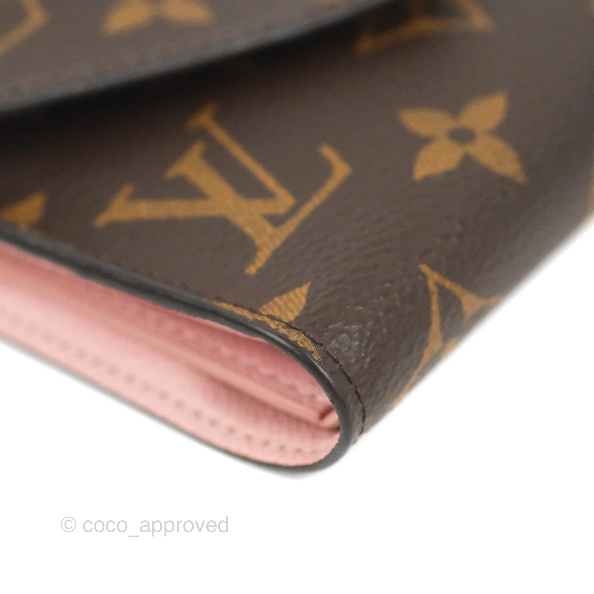 Louis Vuitton Victorine Wallet Monogram Canvas Rose Ballerine