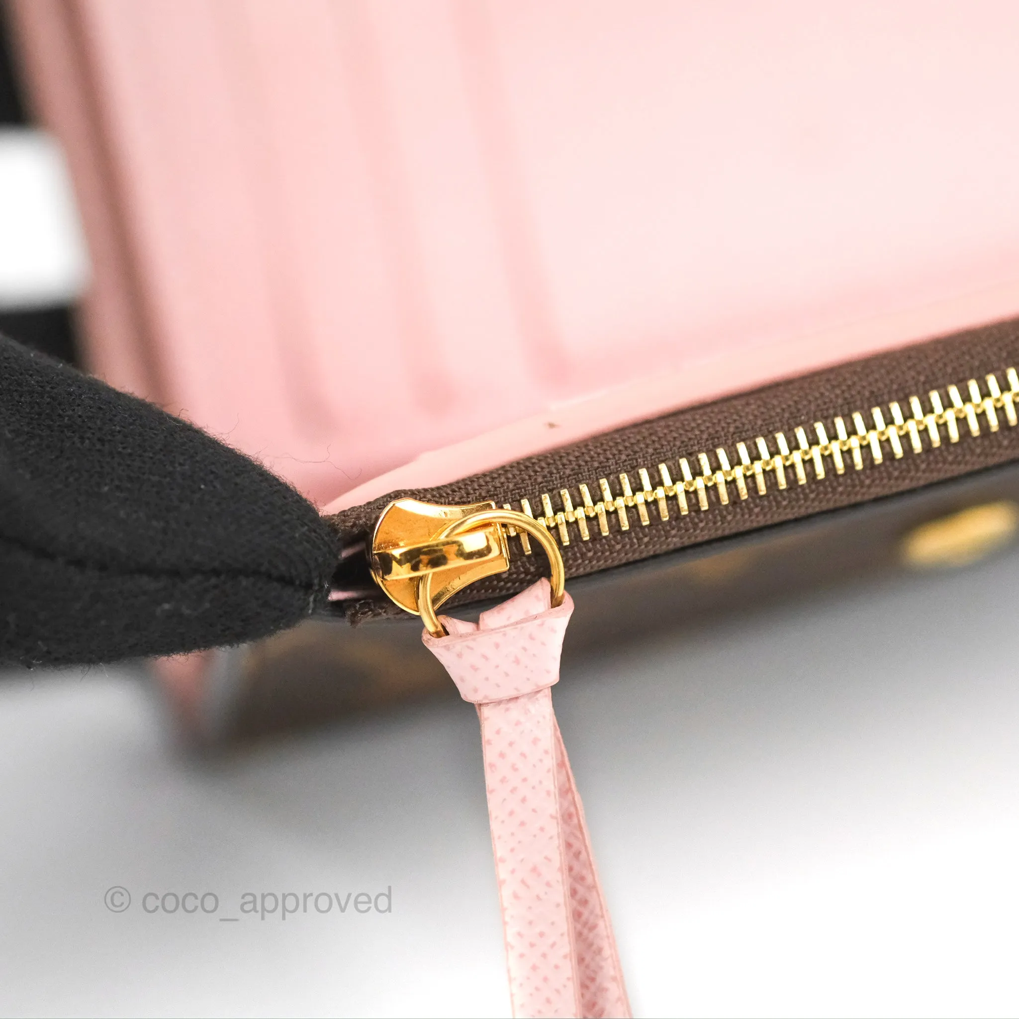 Louis Vuitton Victorine Wallet Monogram Canvas Rose Ballerine