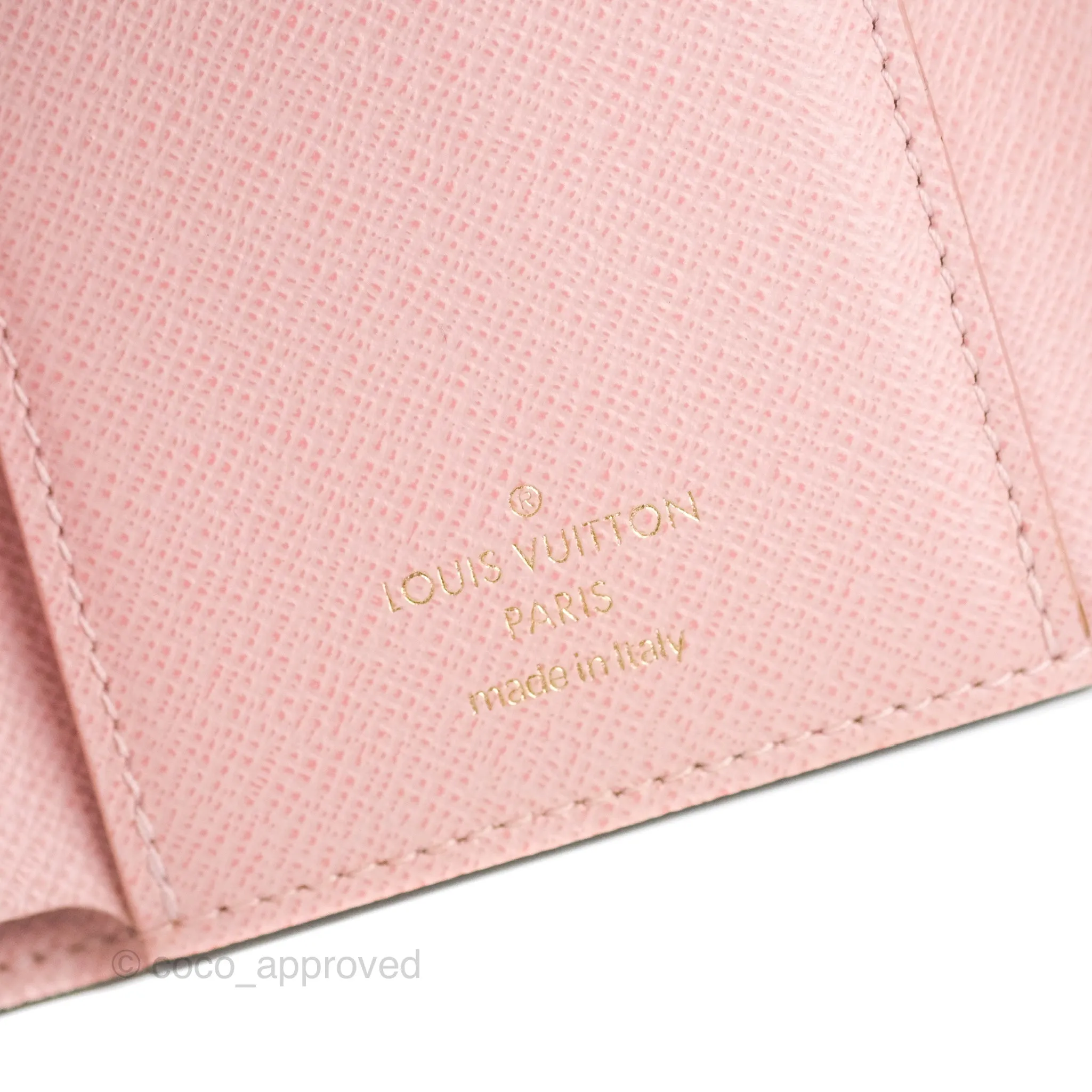 Louis Vuitton Victorine Wallet Monogram Canvas Rose Ballerine