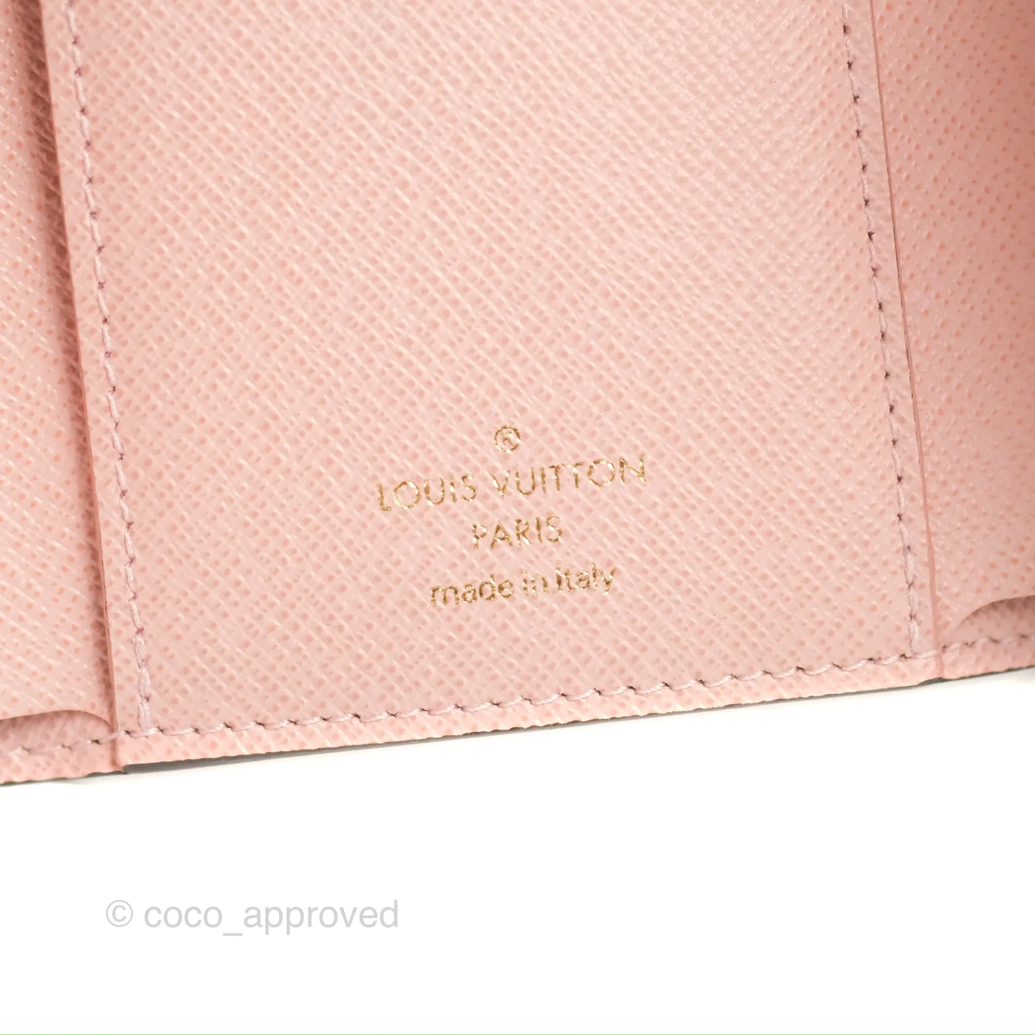 Louis Vuitton Victorine Wallet Monogram Canvas Rose Ballerine