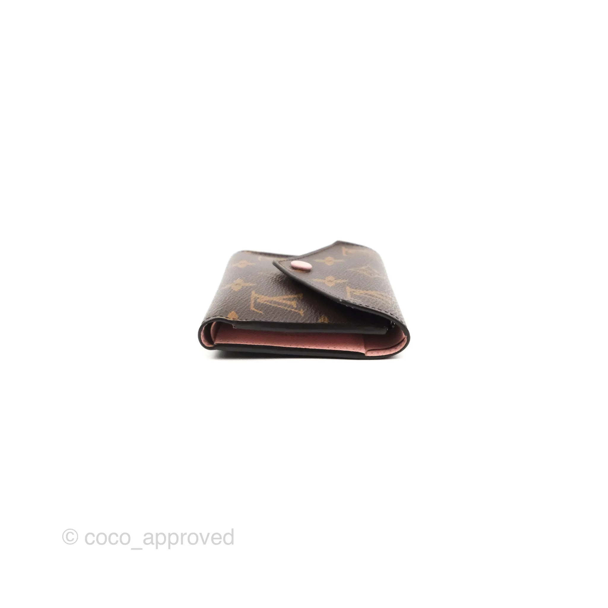 Louis Vuitton Victorine Wallet Monogram Canvas Rose Ballerine
