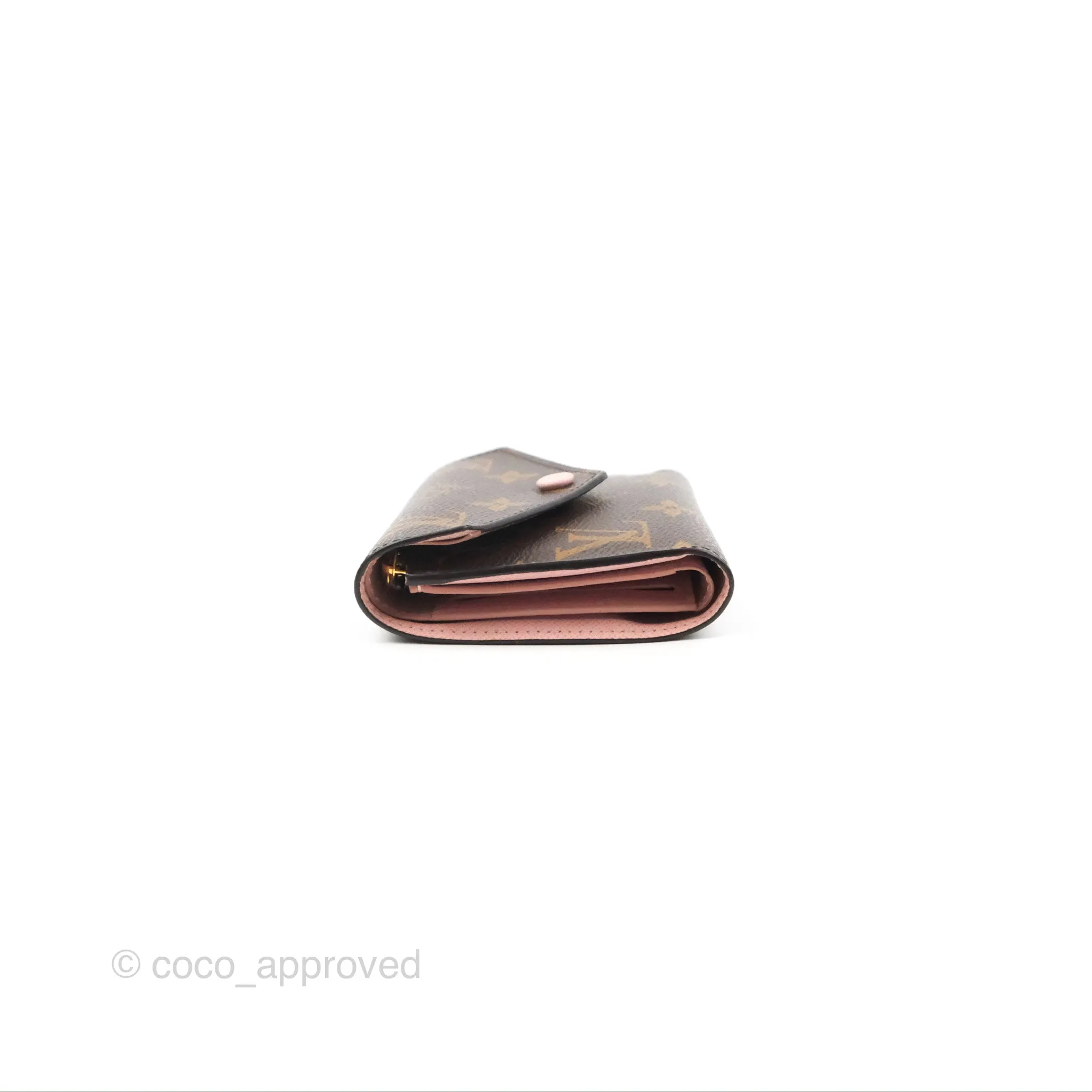 Louis Vuitton Victorine Wallet Monogram Canvas Rose Ballerine