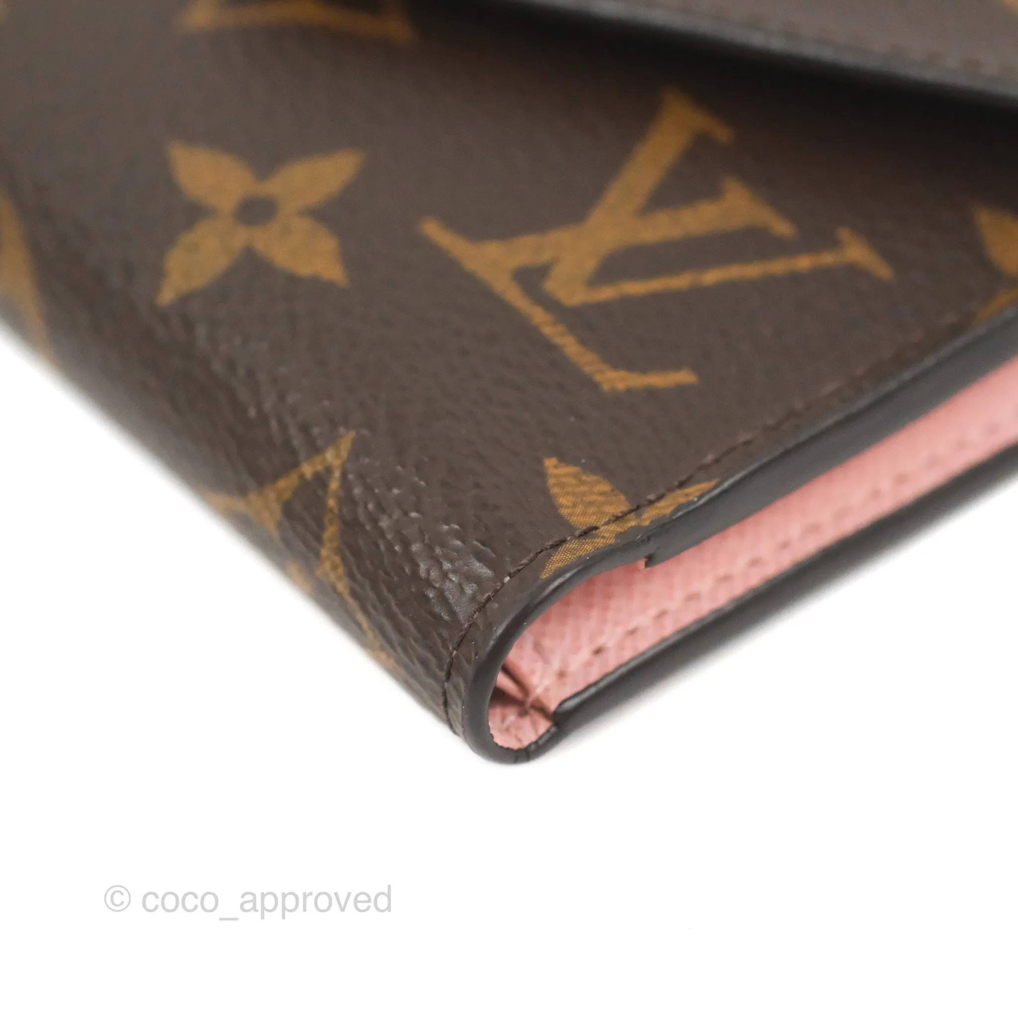 Louis Vuitton Victorine Wallet Monogram Canvas Rose Ballerine