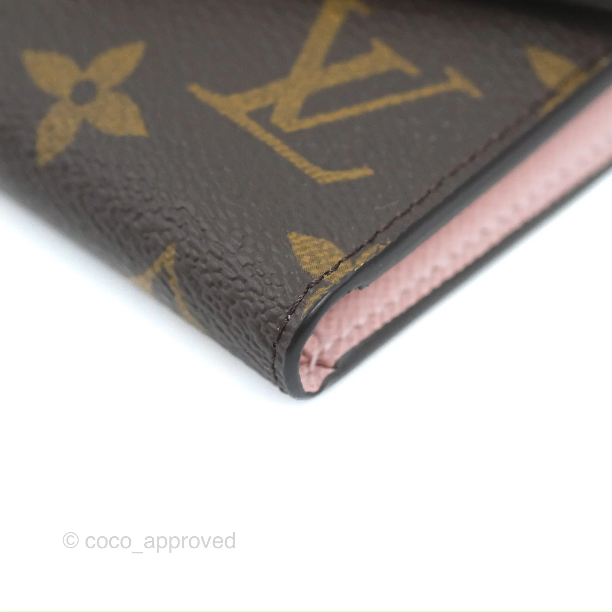 Louis Vuitton Victorine Wallet Monogram Canvas Rose Ballerine