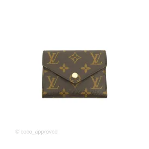 Louis Vuitton Victorine Wallet Monogram Canvas Rose Ballerine