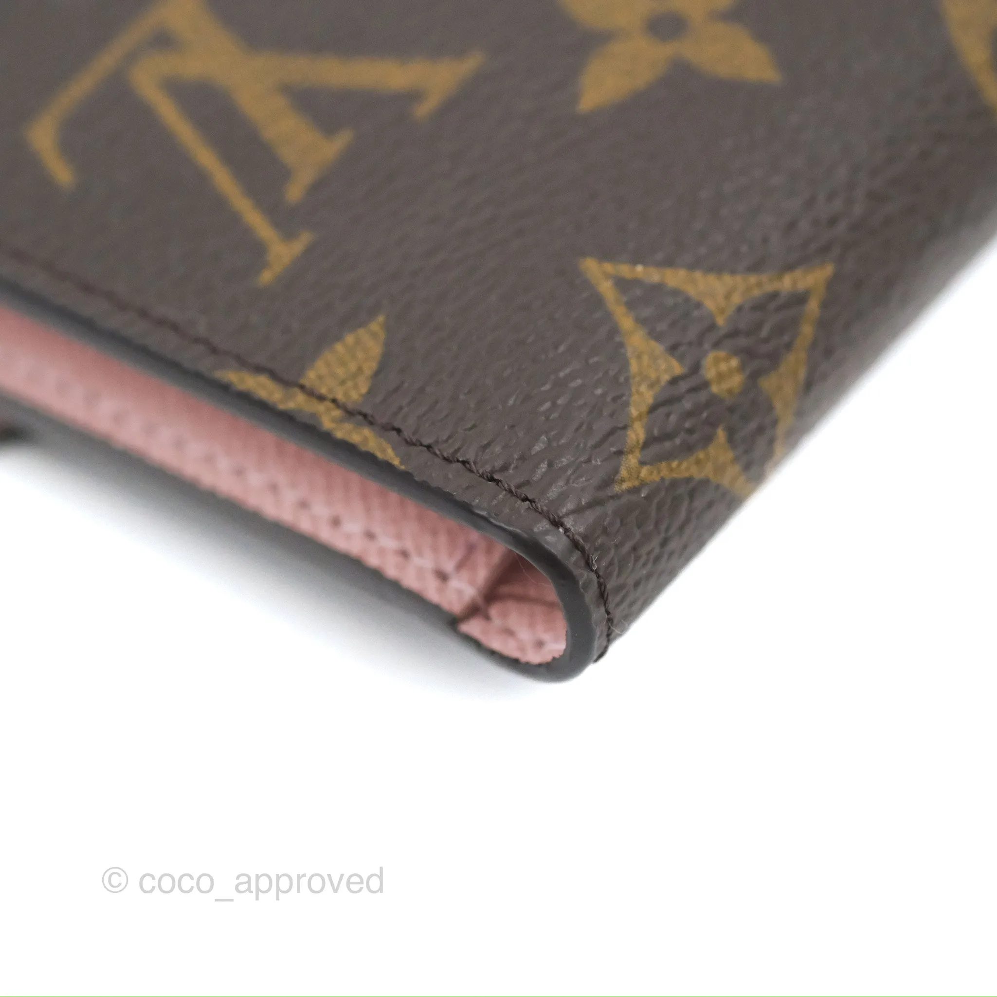 Louis Vuitton Victorine Wallet Monogram Canvas Rose Ballerine