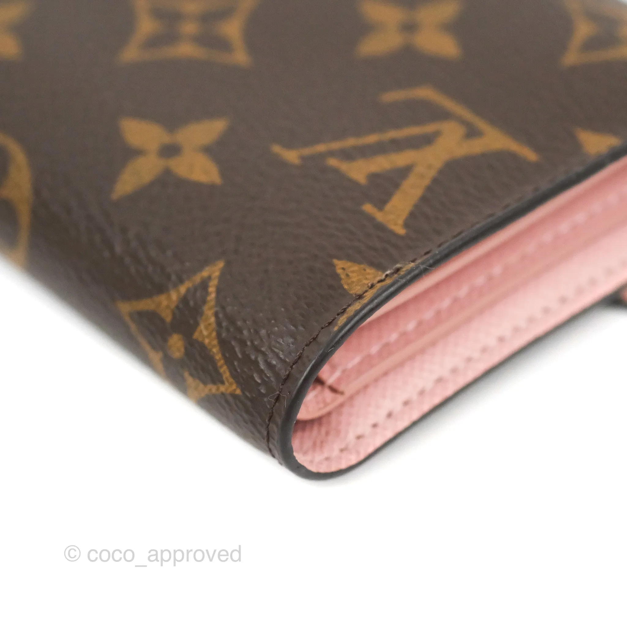Louis Vuitton Victorine Wallet Monogram Canvas Rose Ballerine