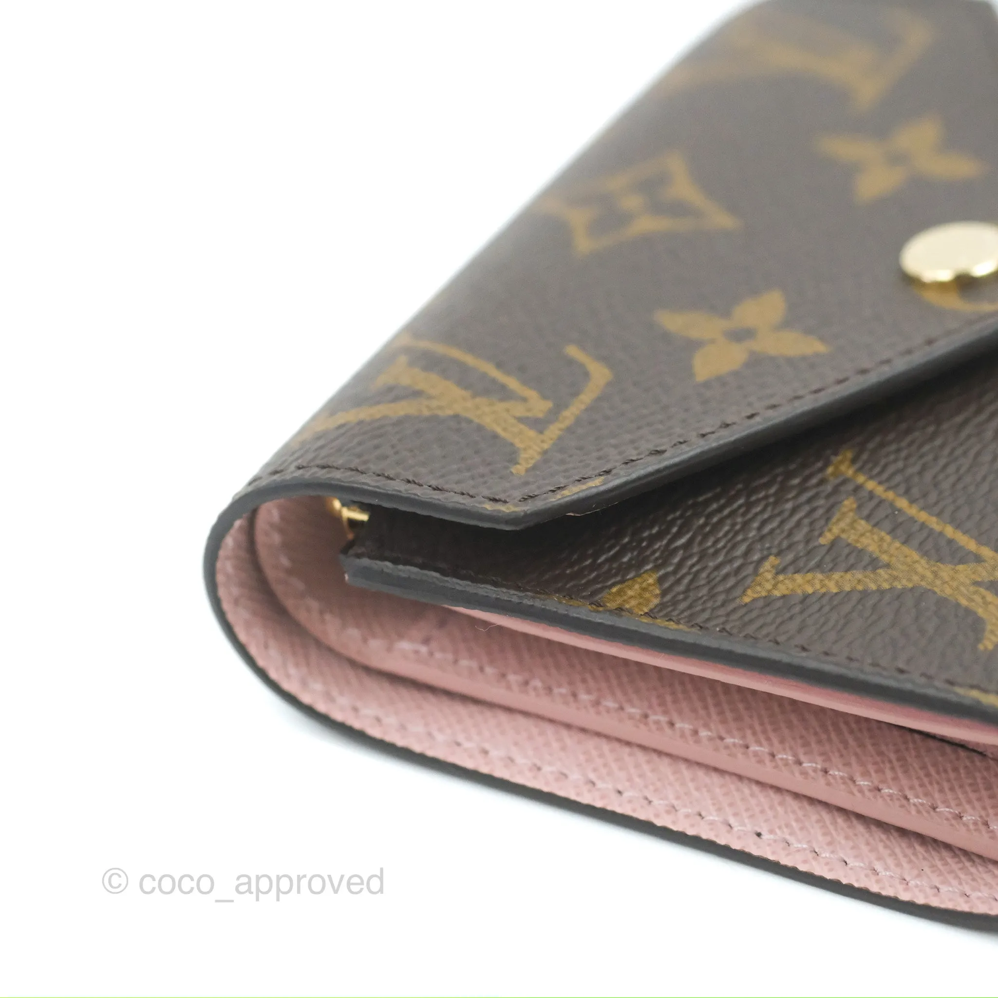 Louis Vuitton Victorine Wallet Monogram Canvas Rose Ballerine