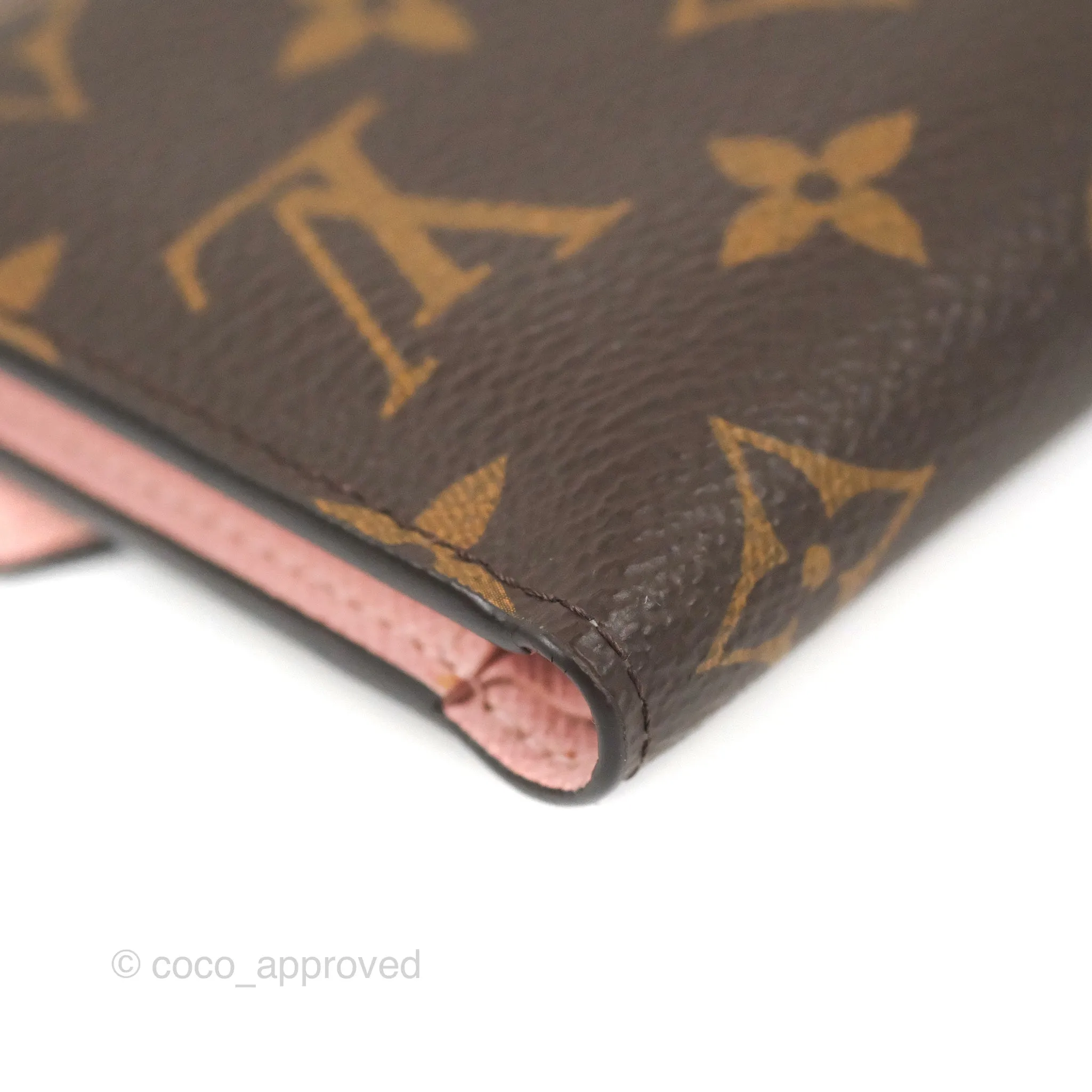 Louis Vuitton Victorine Wallet Monogram Canvas Rose Ballerine