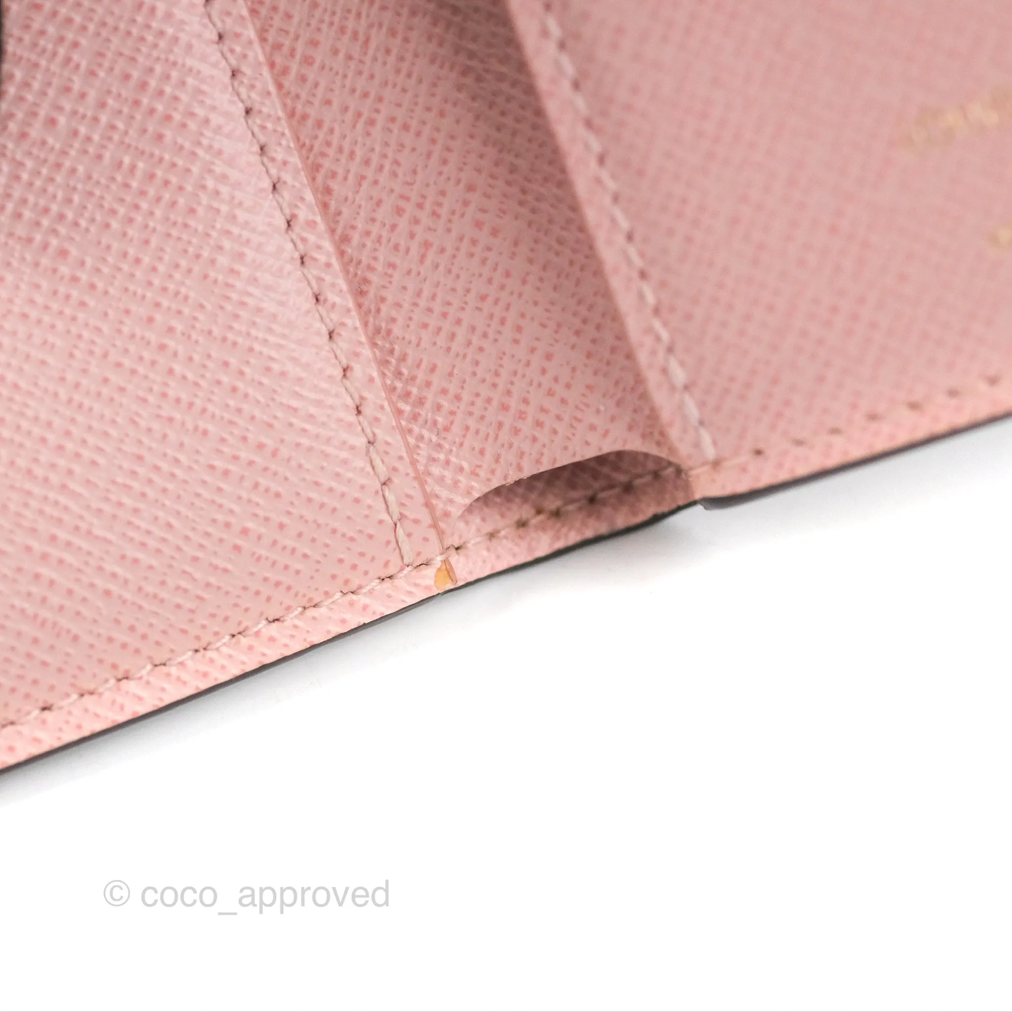 Louis Vuitton Victorine Wallet Monogram Canvas Rose Ballerine