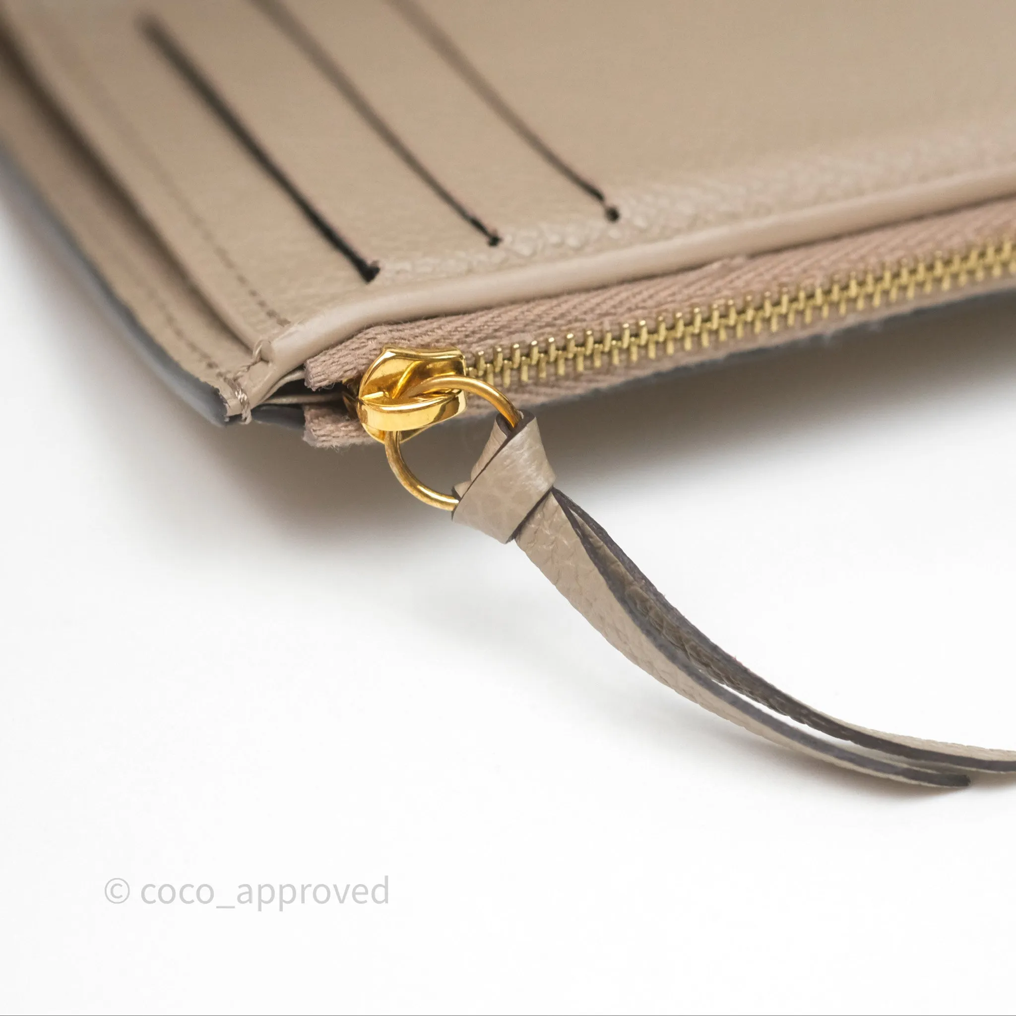 Louis Vuitton Victorine Wallet Monogram Empreinte Dove/Cream