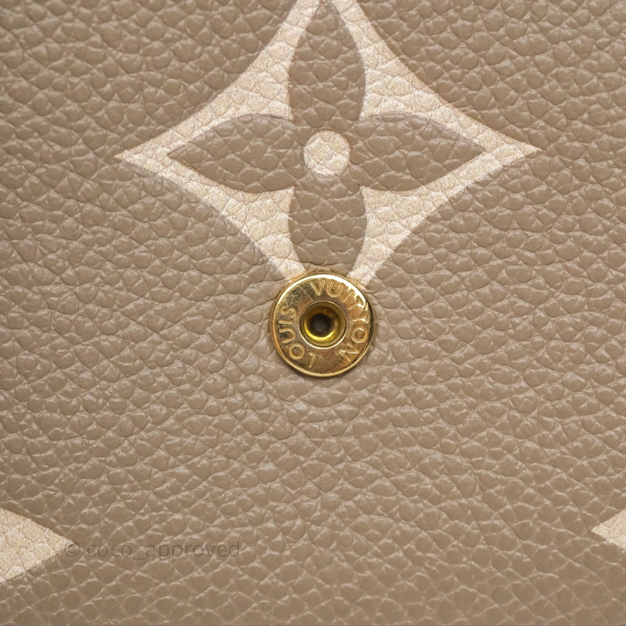 Louis Vuitton Victorine Wallet Monogram Empreinte Dove/Cream