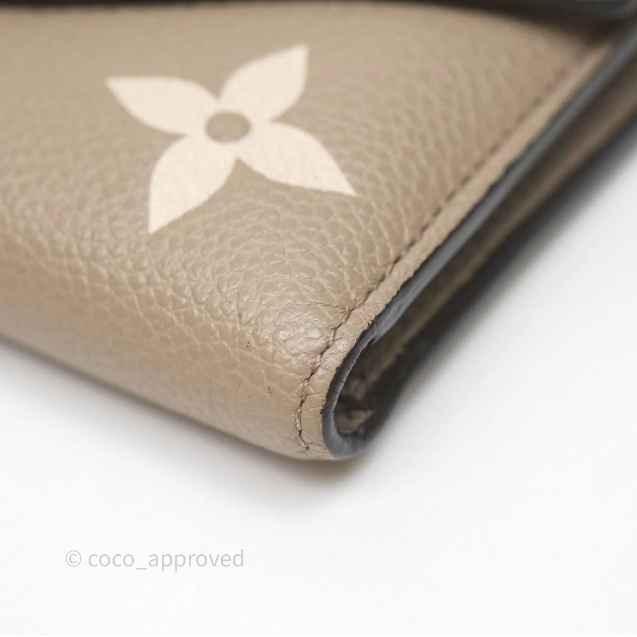 Louis Vuitton Victorine Wallet Monogram Empreinte Dove/Cream
