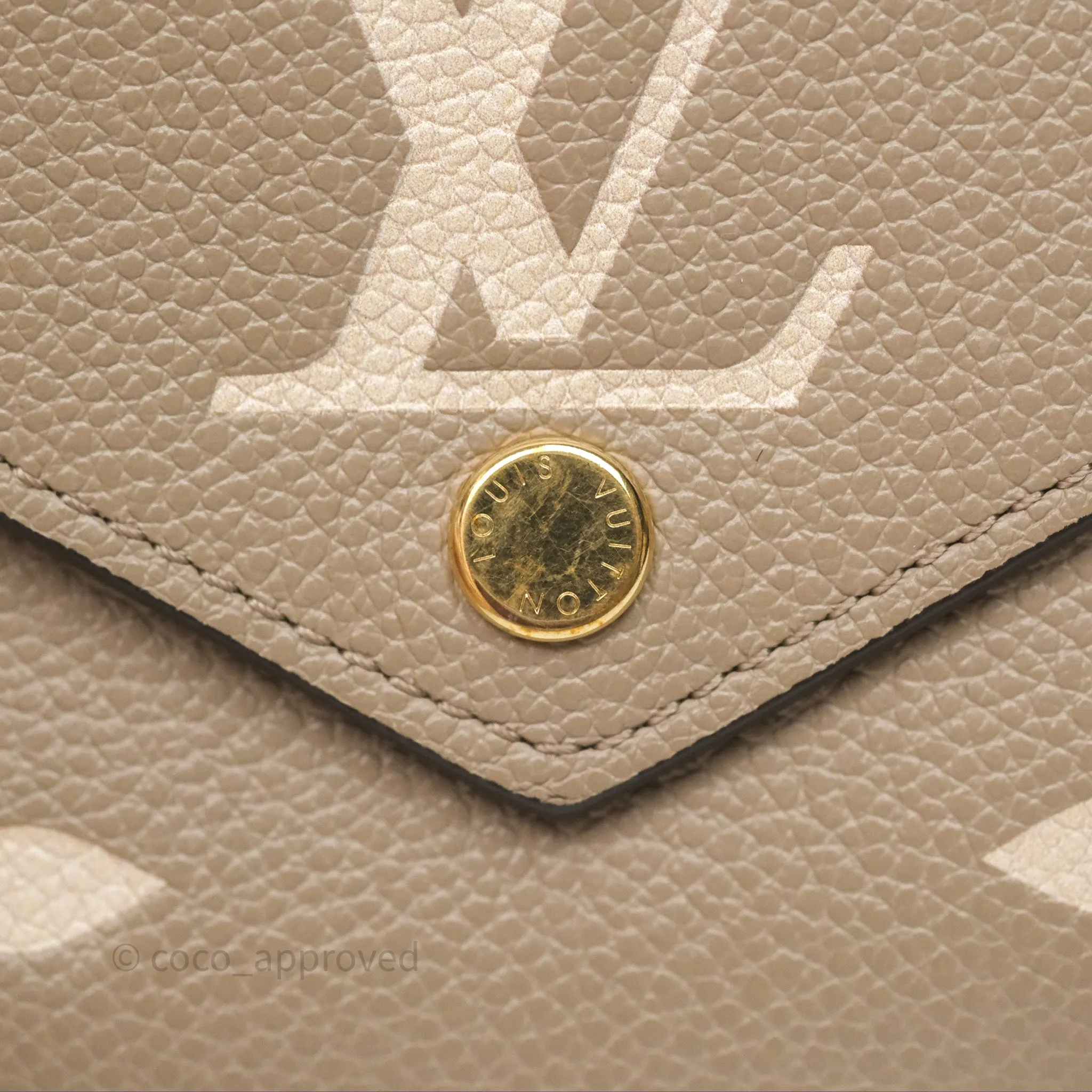 Louis Vuitton Victorine Wallet Monogram Empreinte Dove/Cream